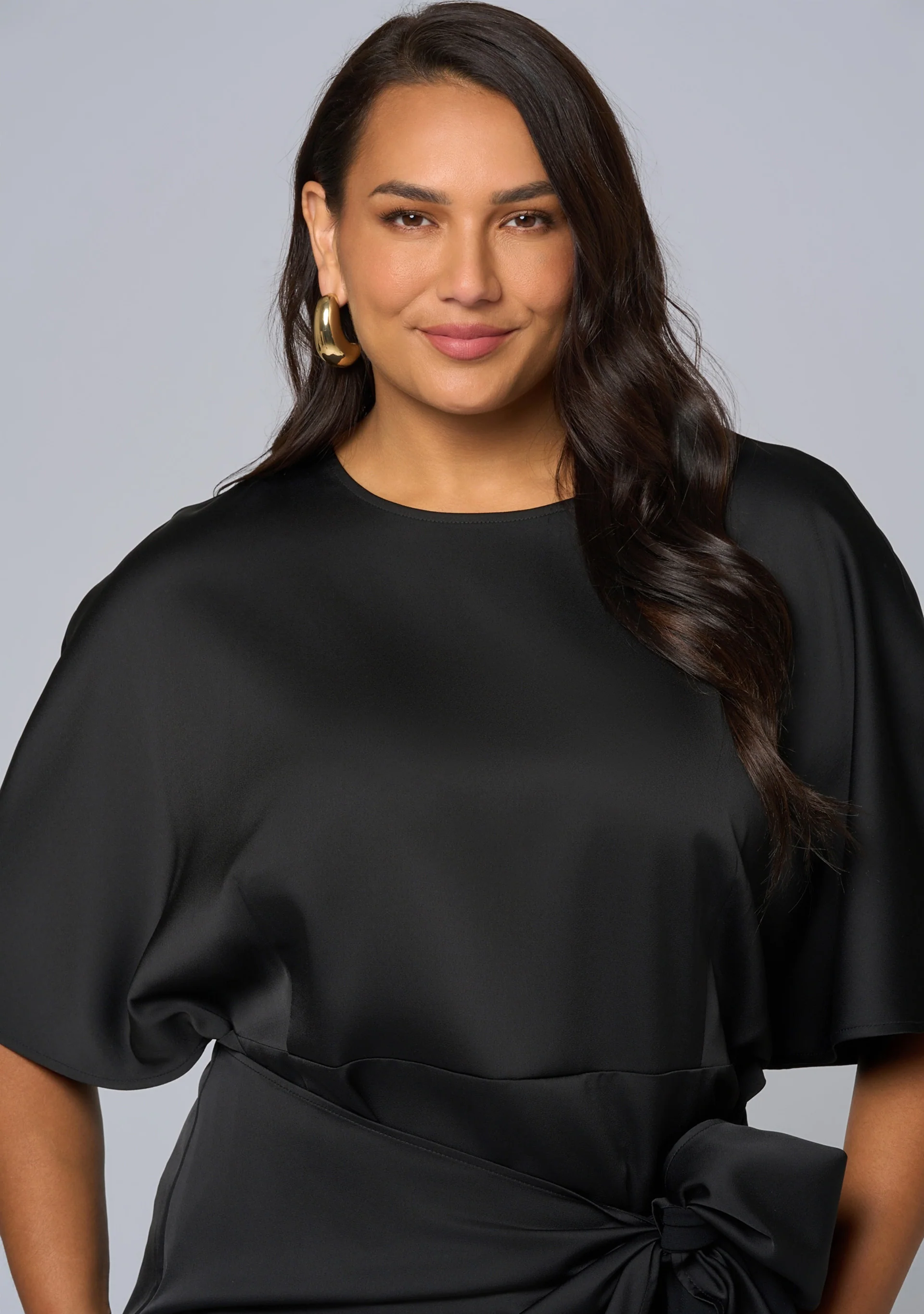 Act Up Satin Midi Dress - Image 6