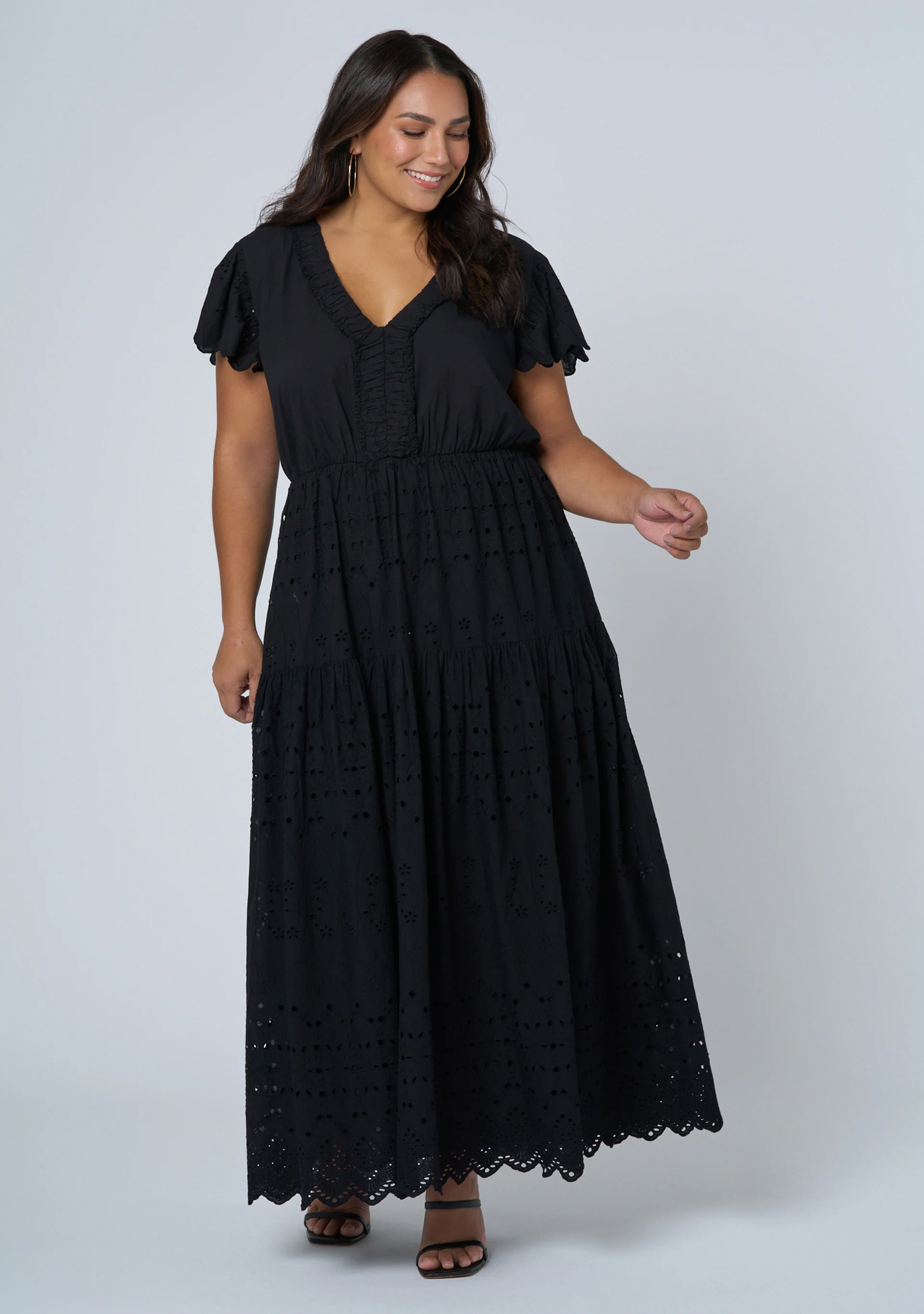 Allegra Broderie Maxi Dress - Image 3