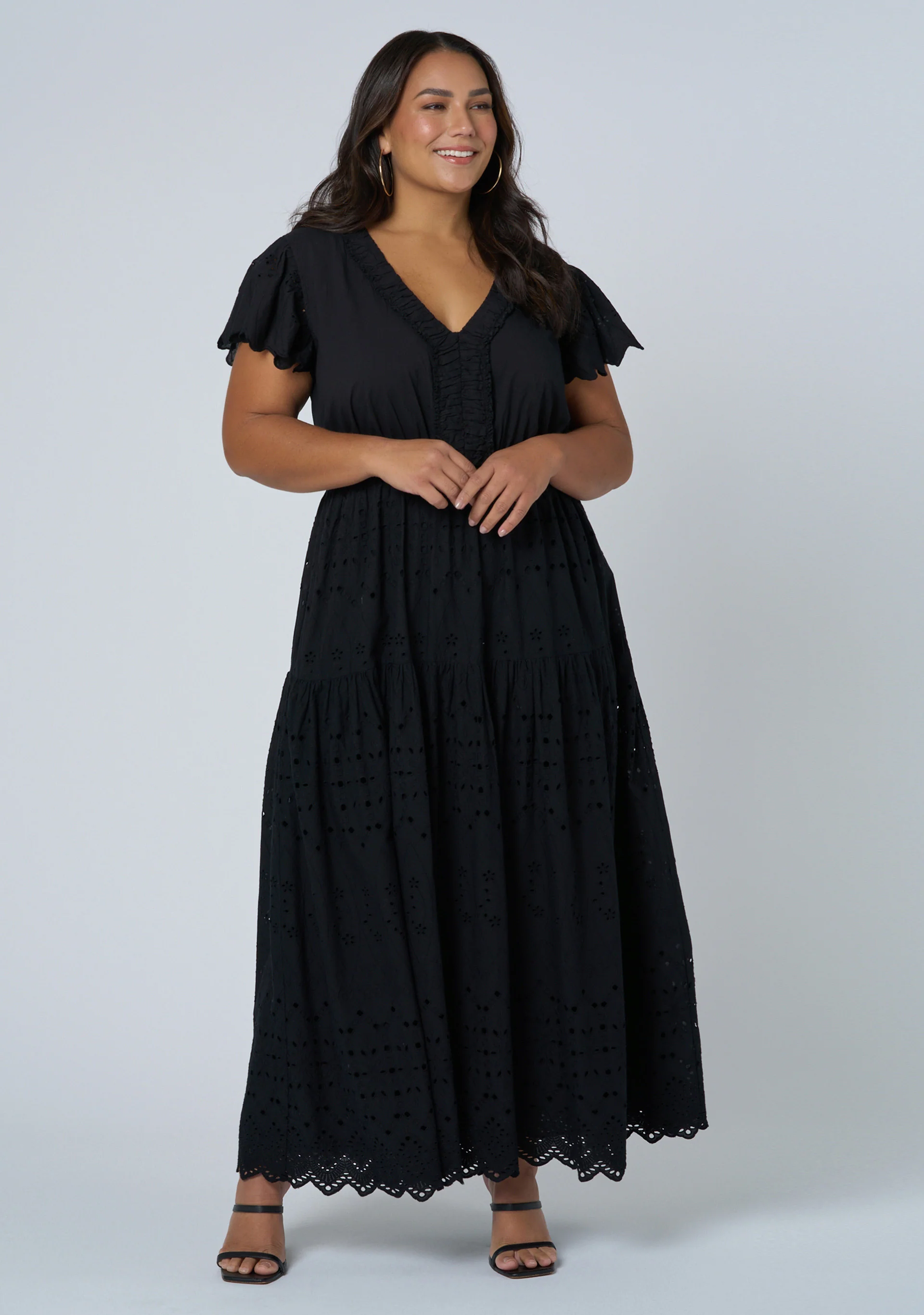 Allegra Broderie Maxi Dress - Image 4