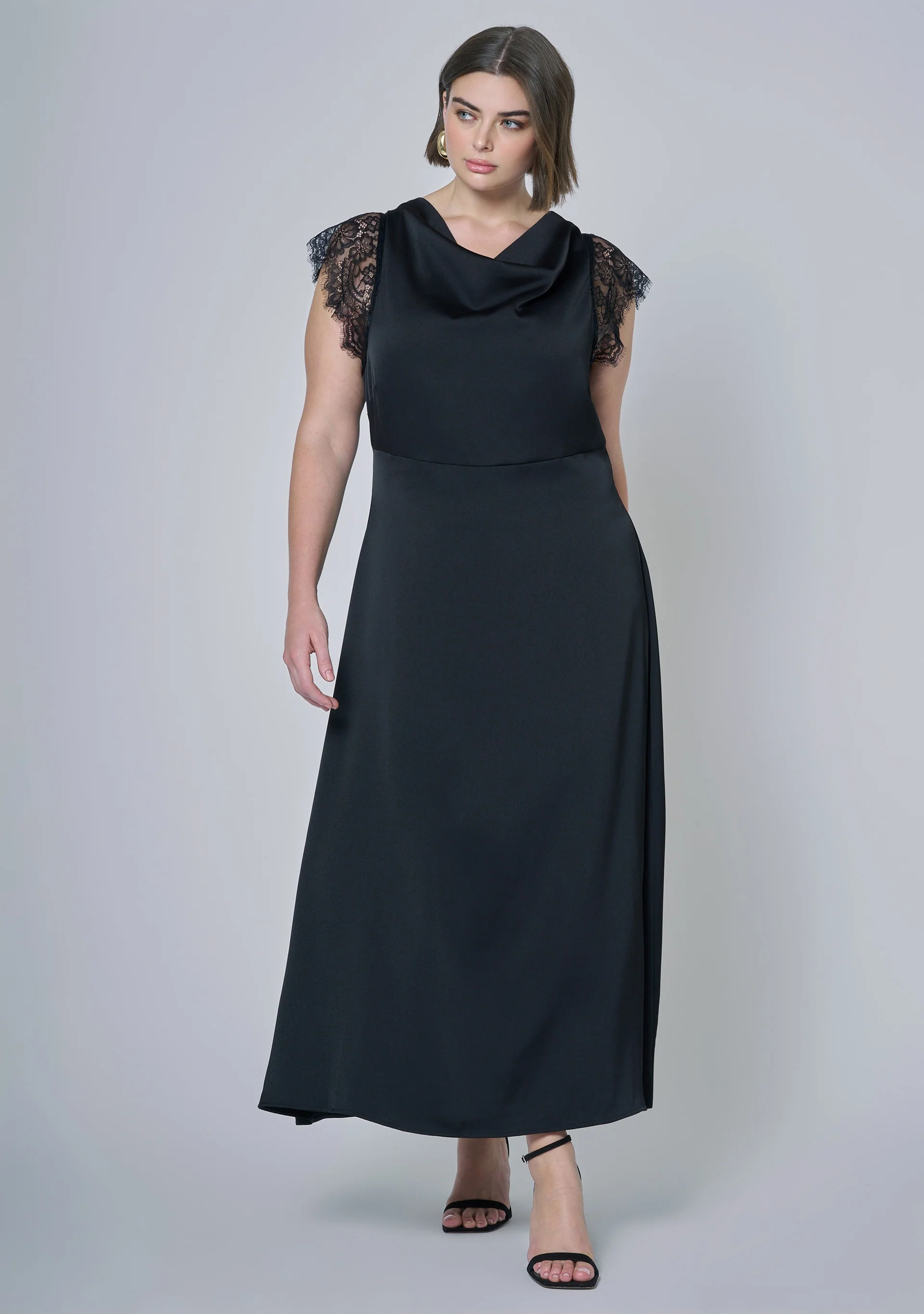 Allure Satin Maxi Dress - Image 3