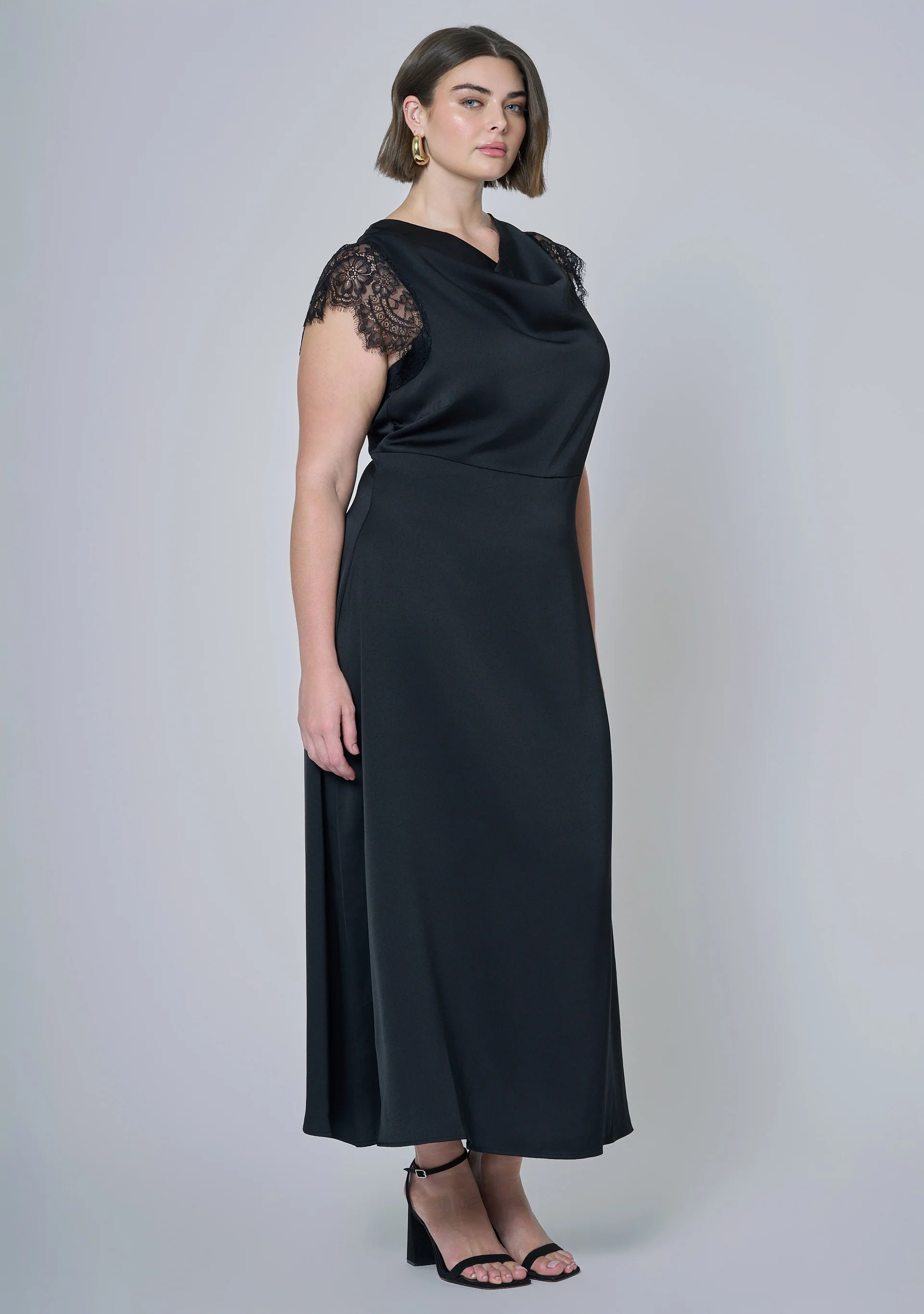 Allure Satin Maxi Dress - Image 5
