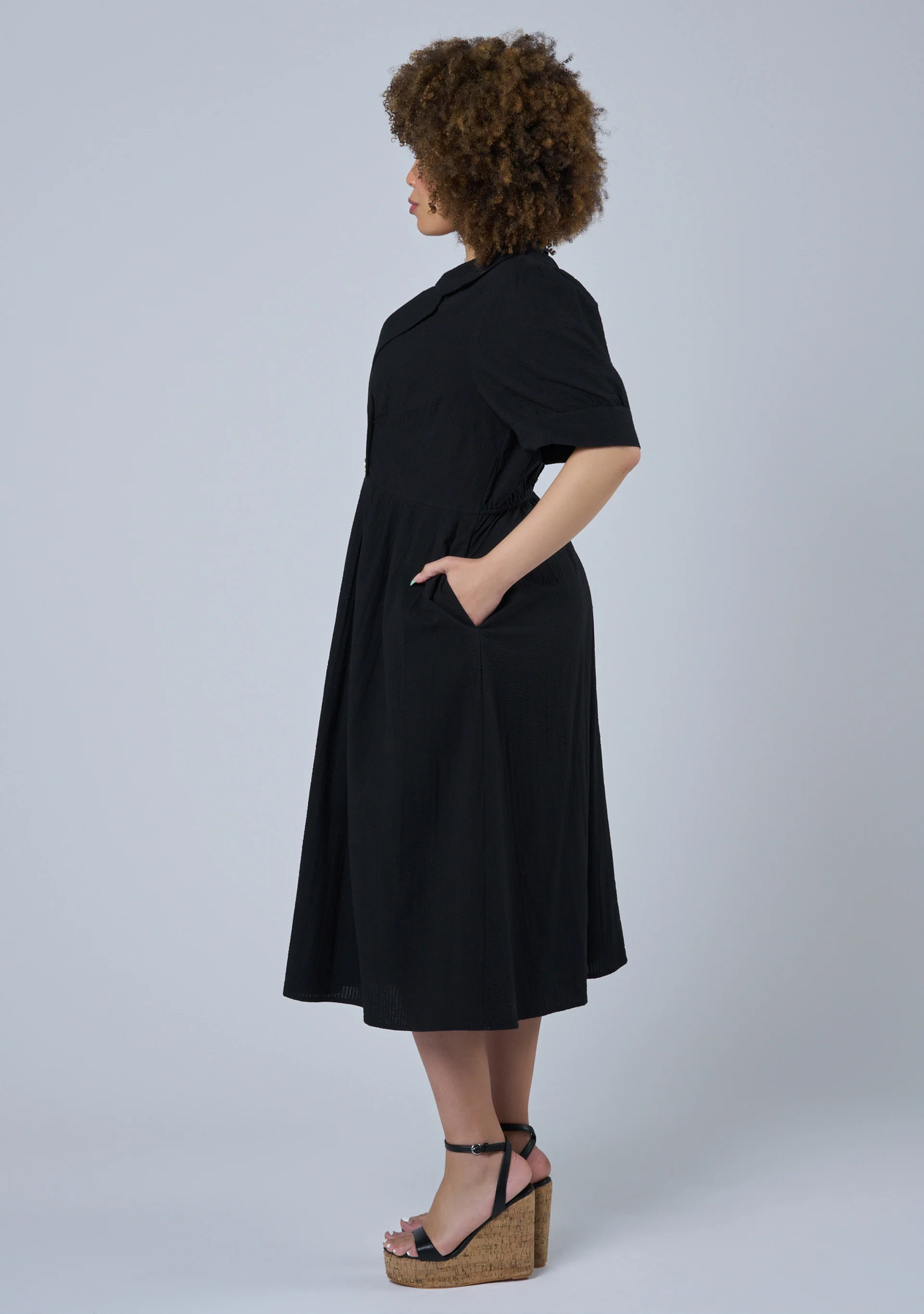 Alma Midi Shirt Dress - Image 4
