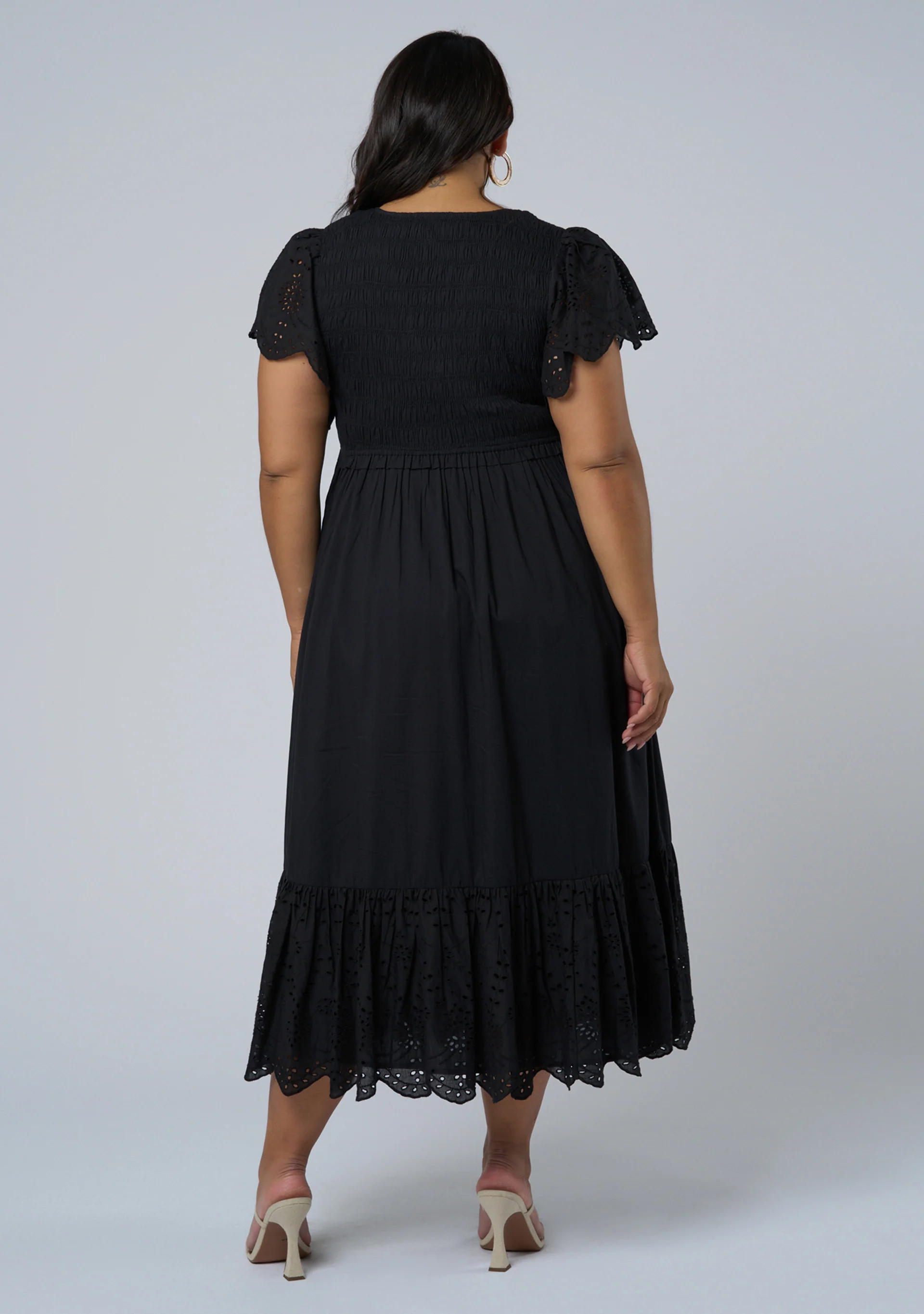 Anastasia Broderie Midi Dress - Image 5