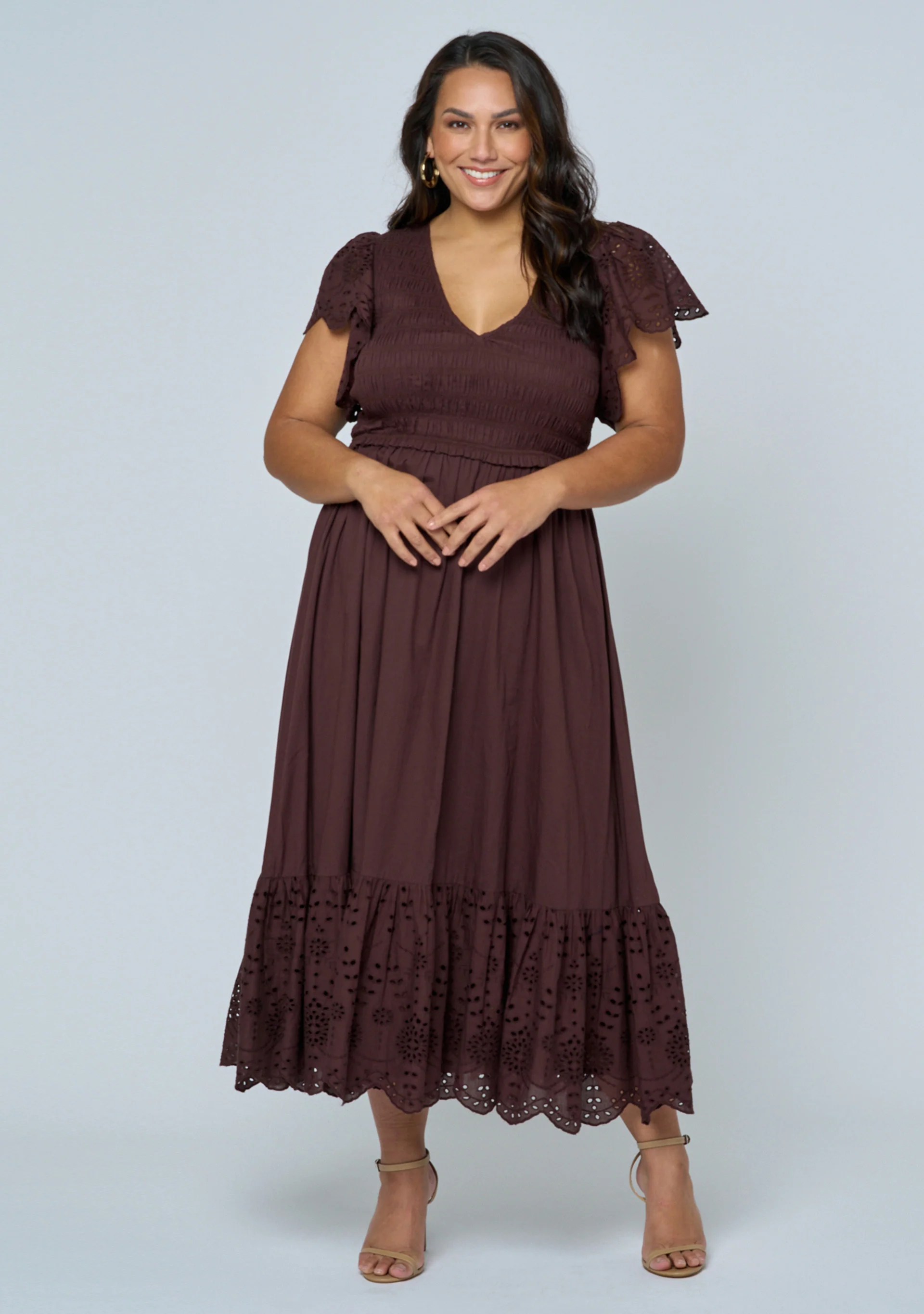 Anastasia Broderie Midi Dress - Image 5