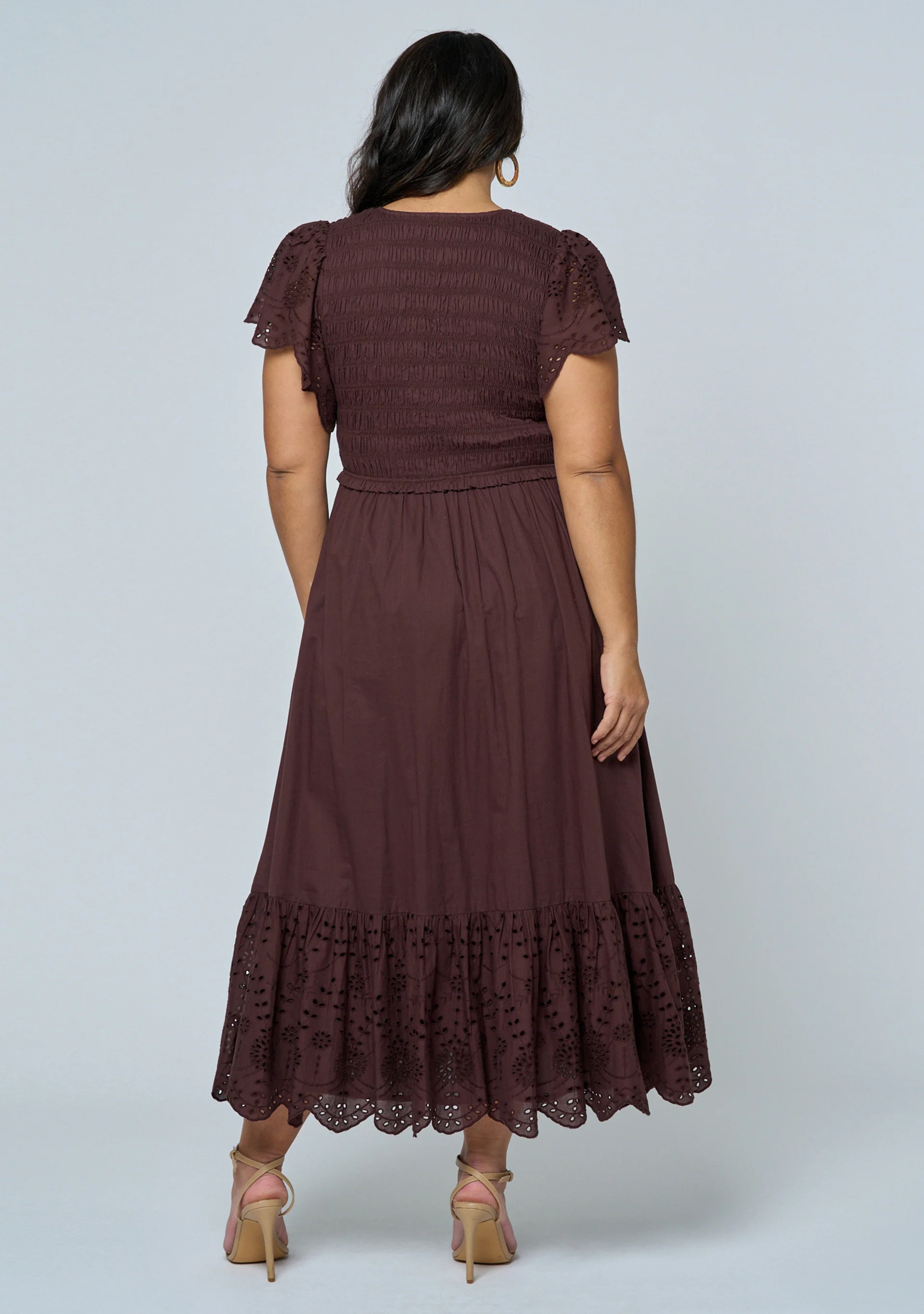 Anastasia Broderie Midi Dress - Image 7