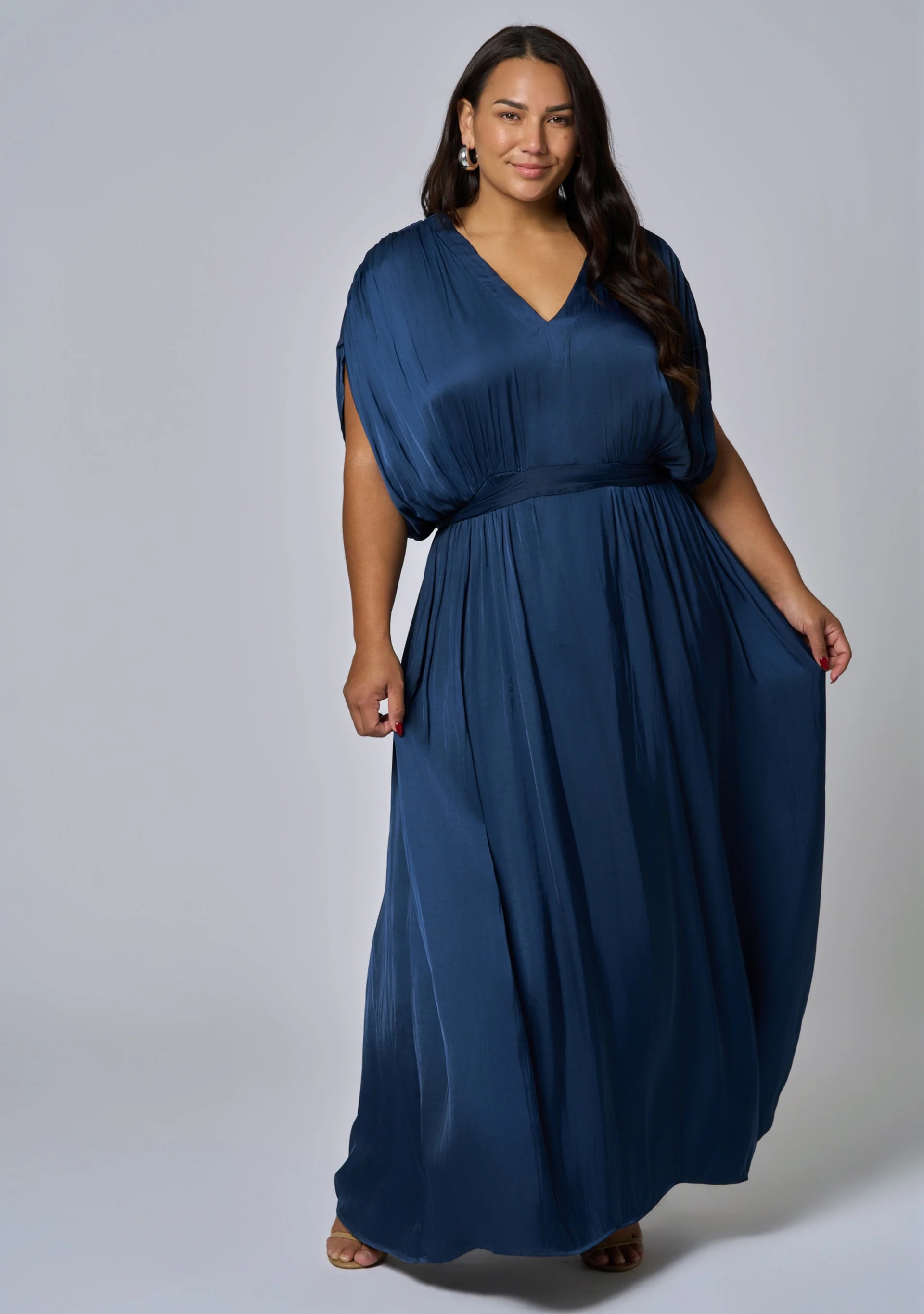 Aphrodite Satin Maxi Dress - Image 2