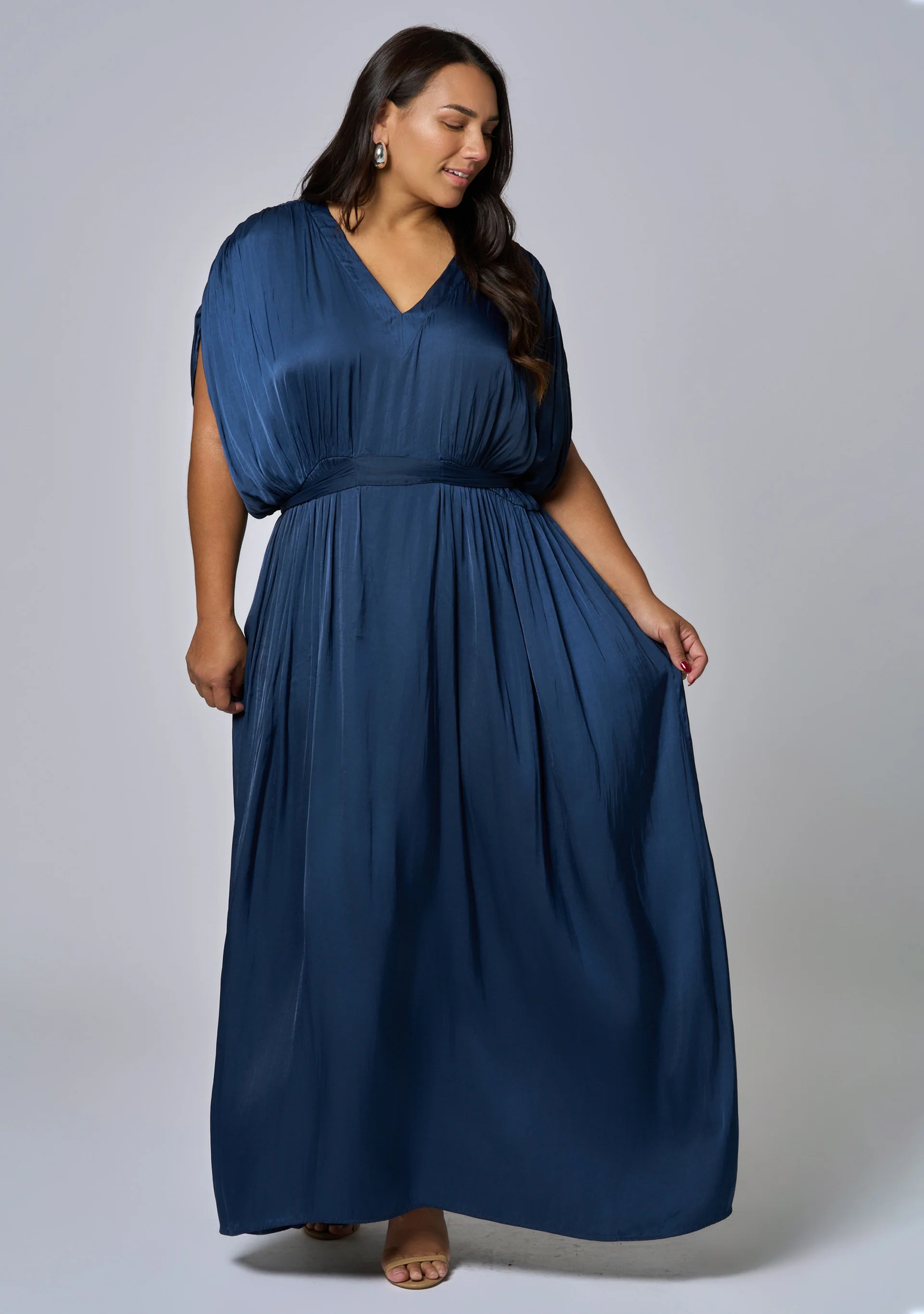 Aphrodite Satin Maxi Dress - Image 3