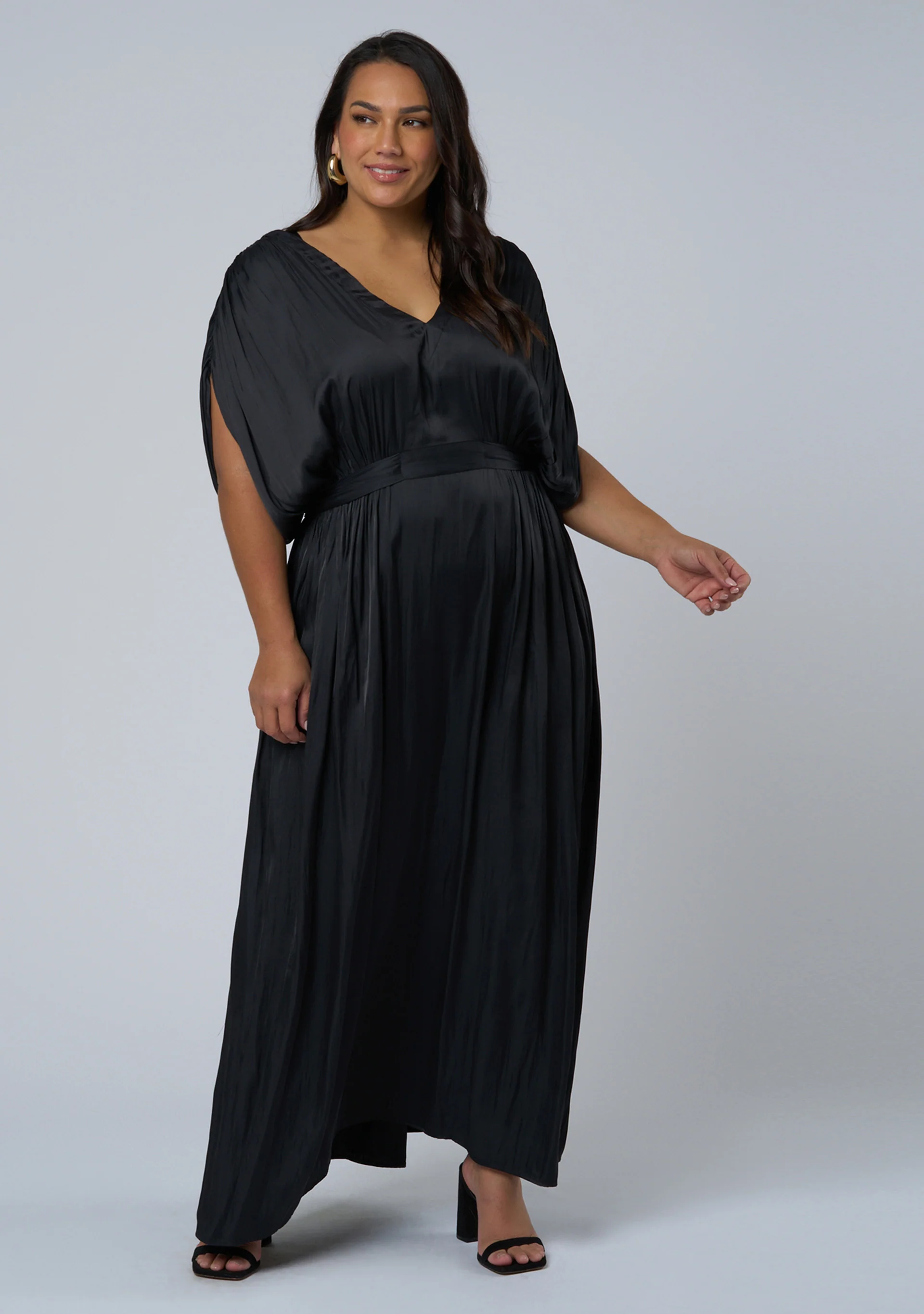Aphrodite Satin Maxi Dress
