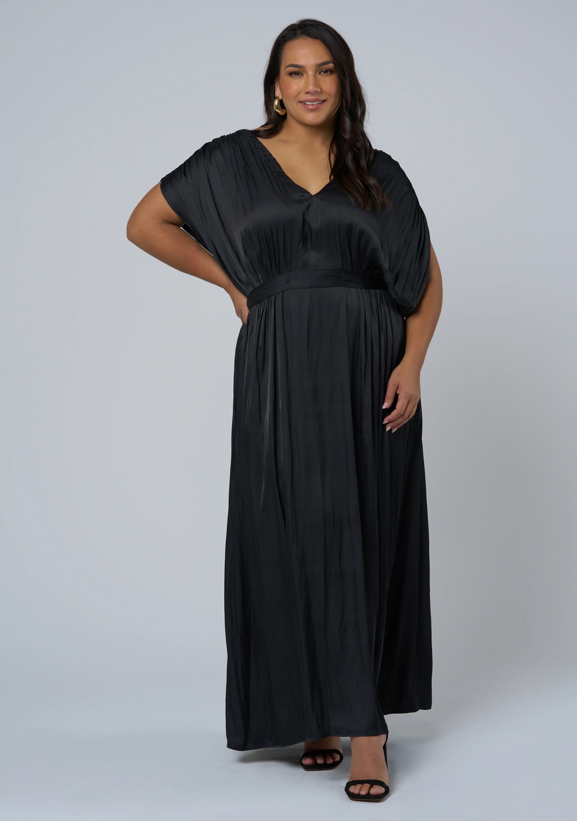 Aphrodite Satin Maxi Dress - Image 3