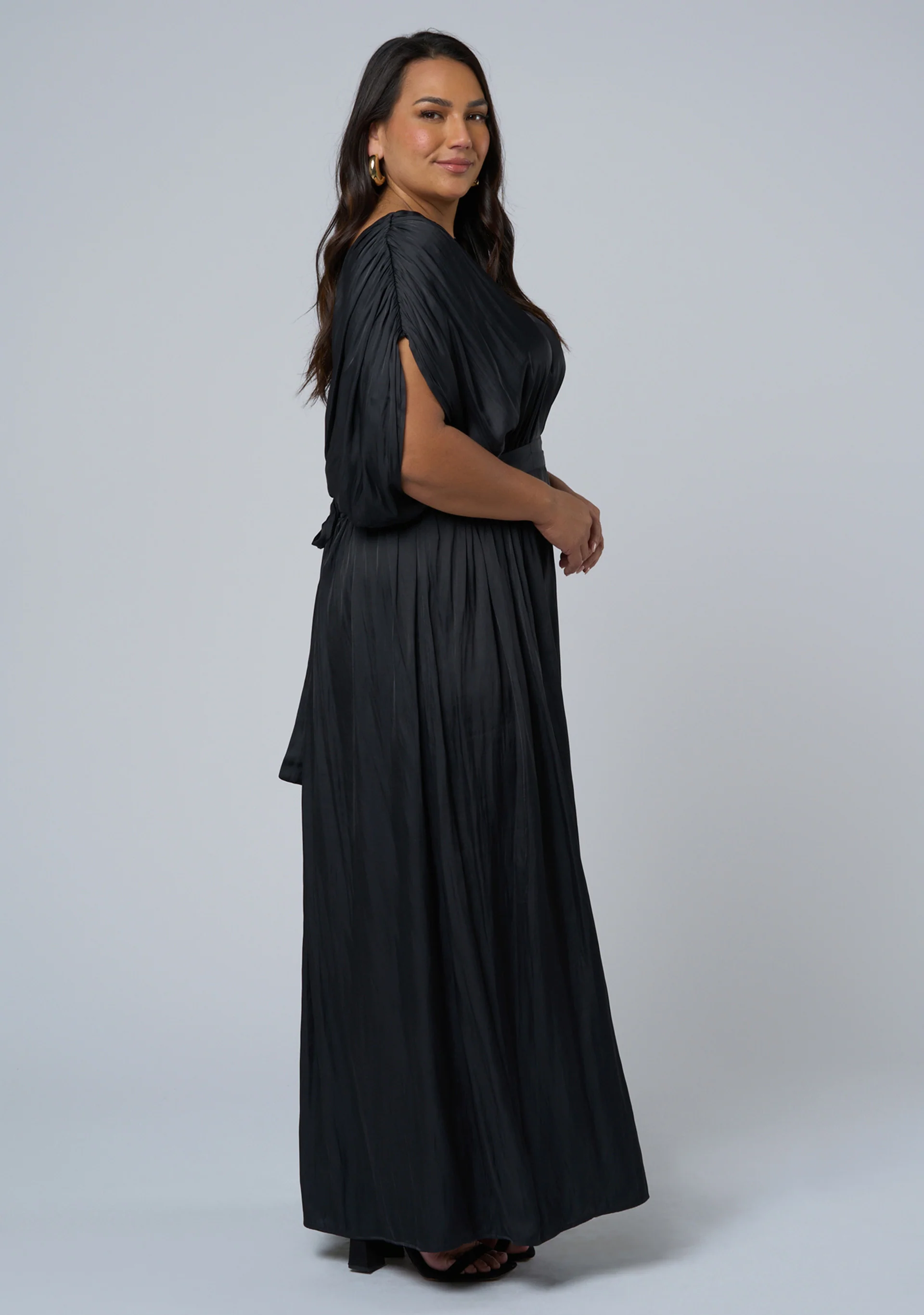 Aphrodite Satin Maxi Dress - Image 4