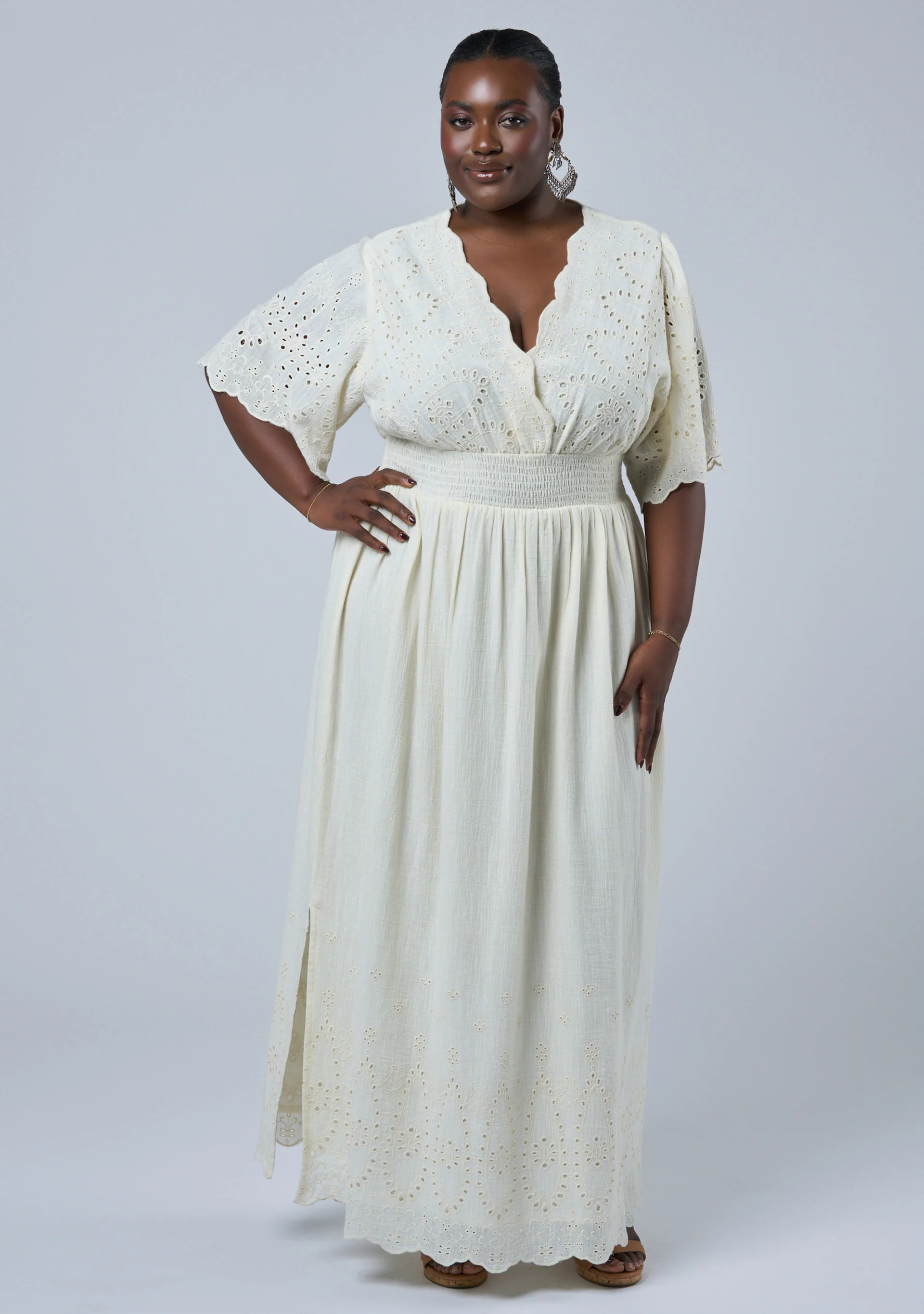 Artisan Broderie Maxi Dress - Image 3