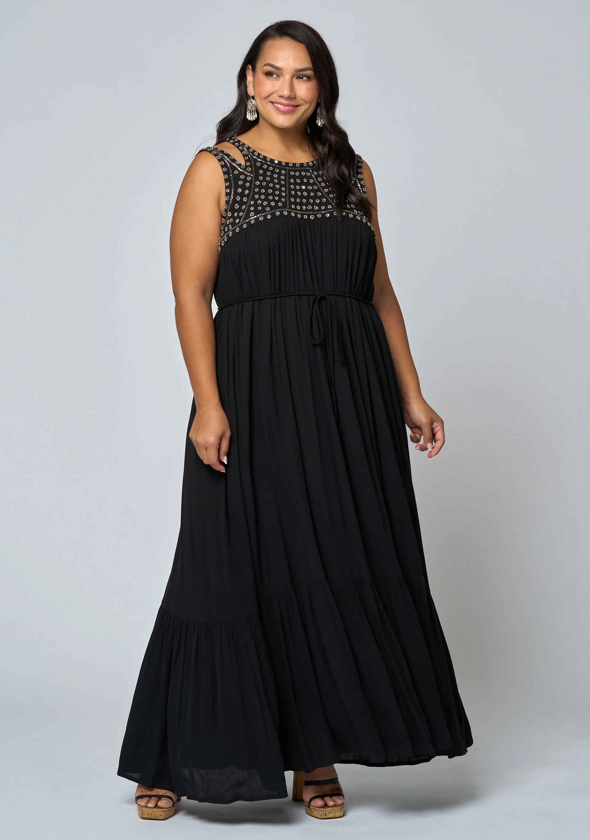Azura Embellished Maxi Dress - Image 3