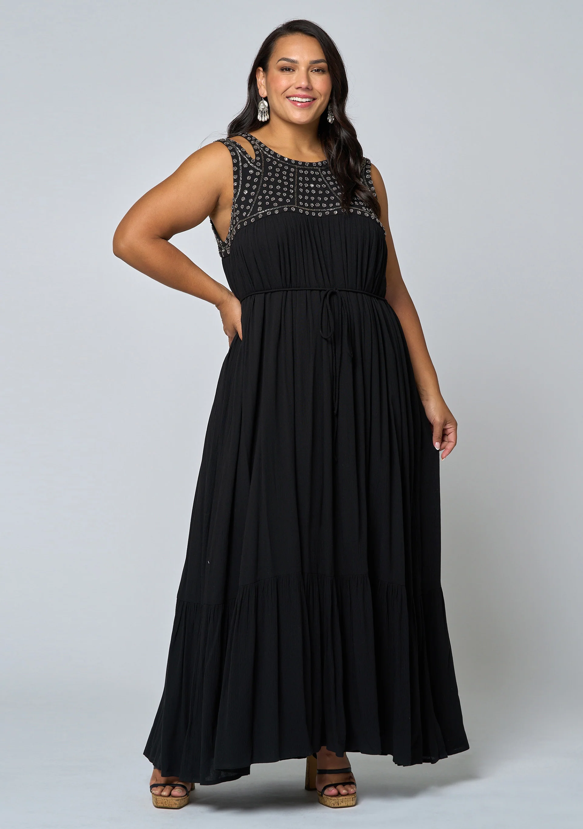 Azura Embellished Maxi Dress - Image 4