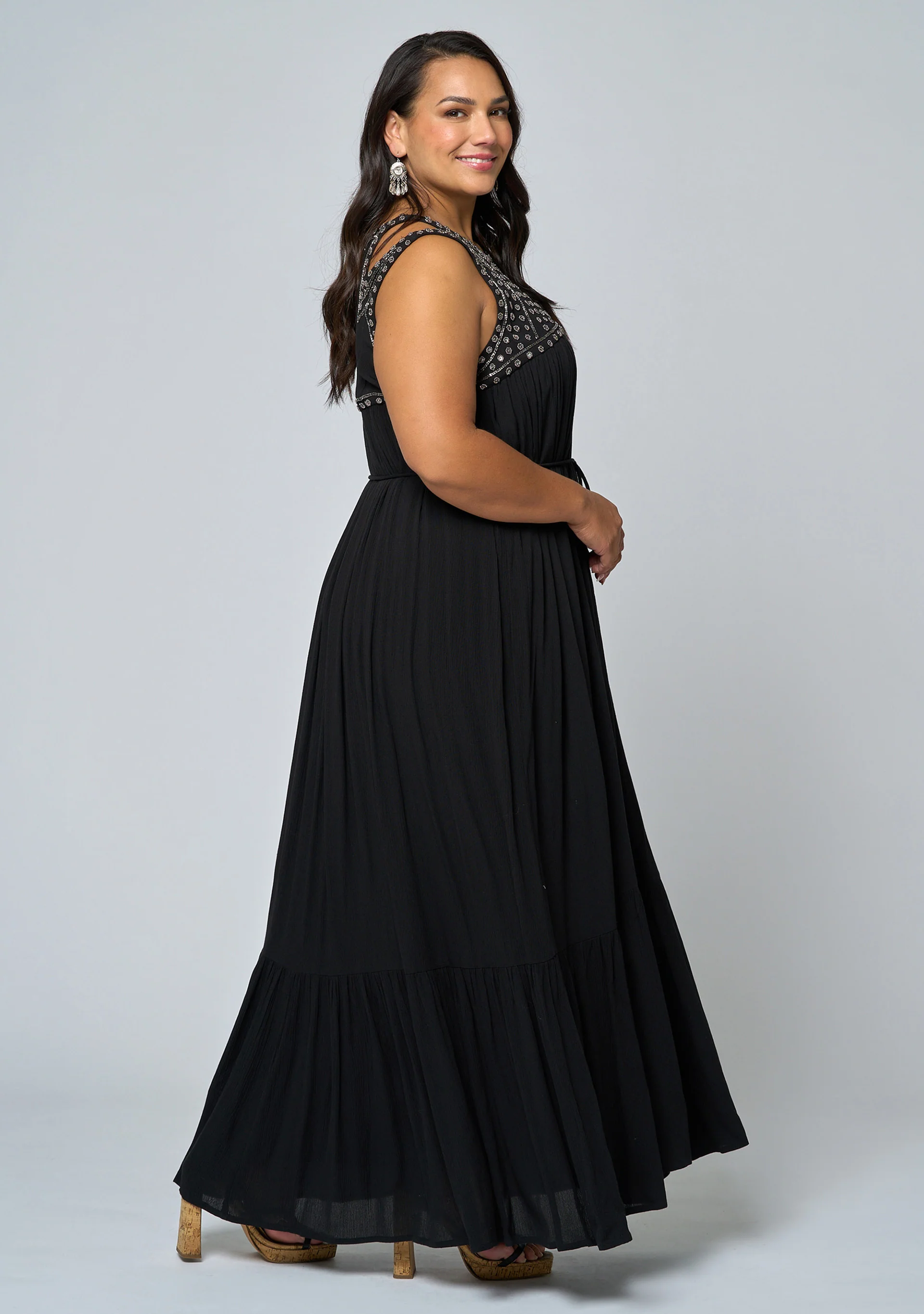 Azura Embellished Maxi Dress - Image 5