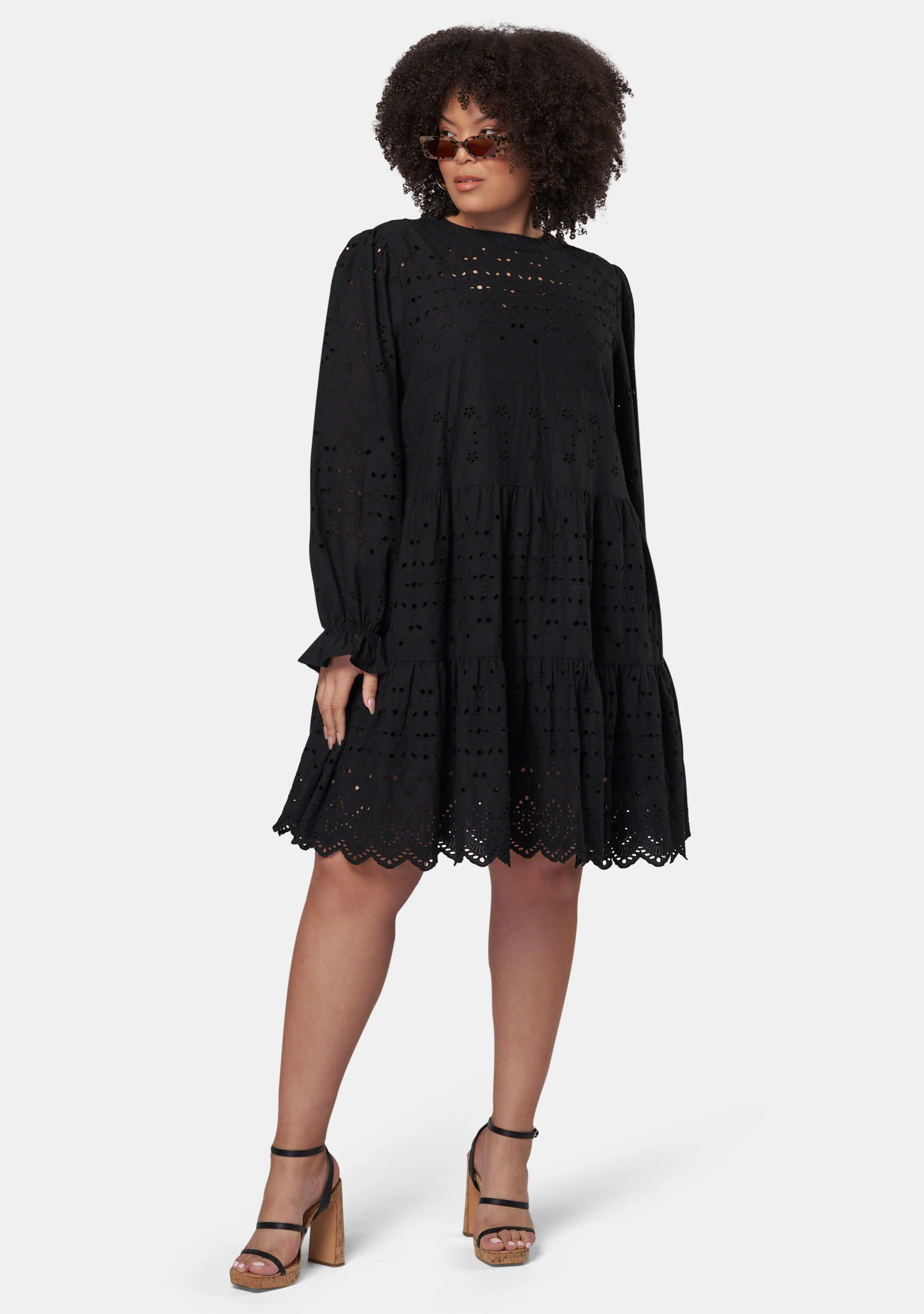 Billie Broderie Mini Dress - Image 3