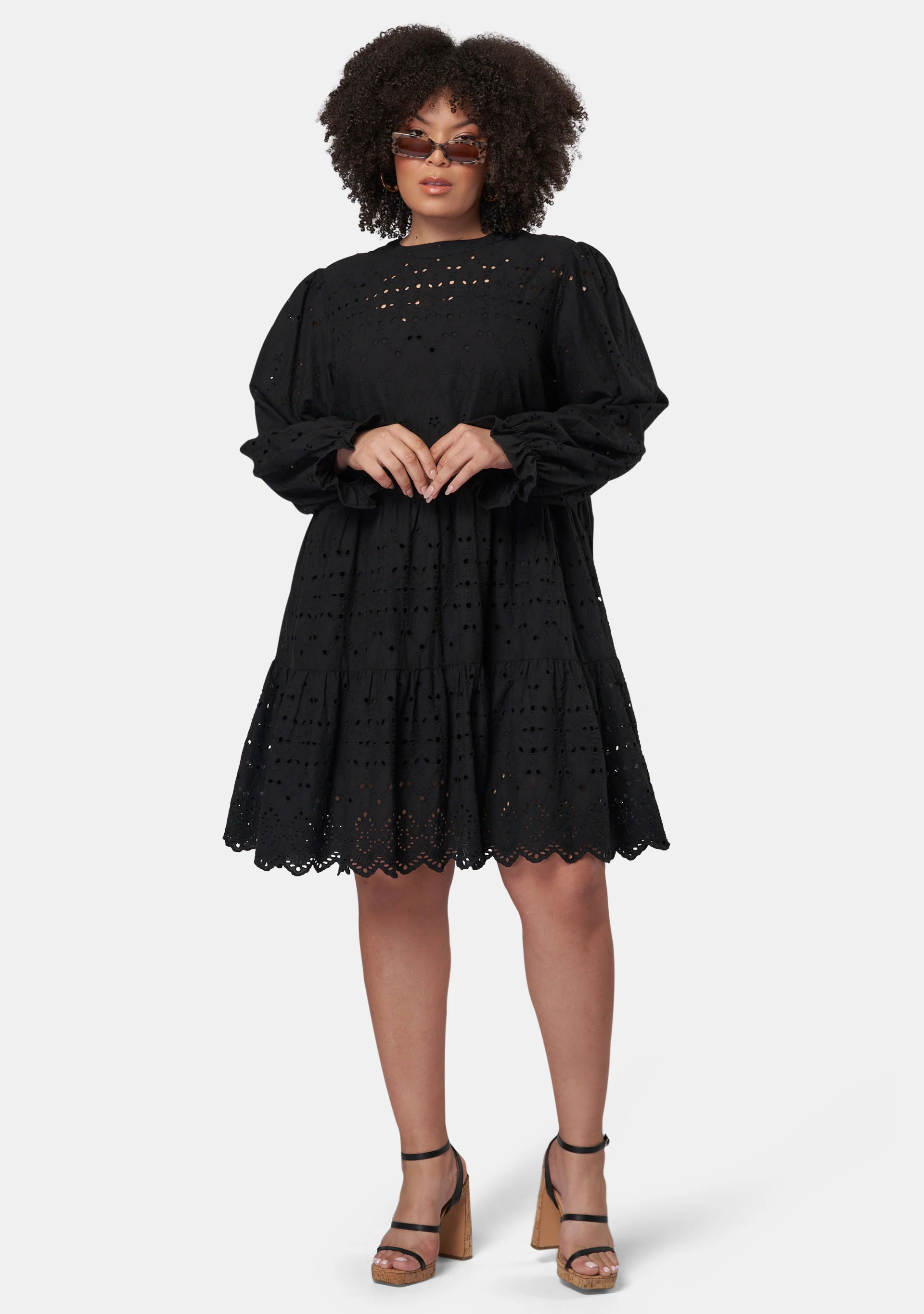 Billie Broderie Mini Dress - Image 4