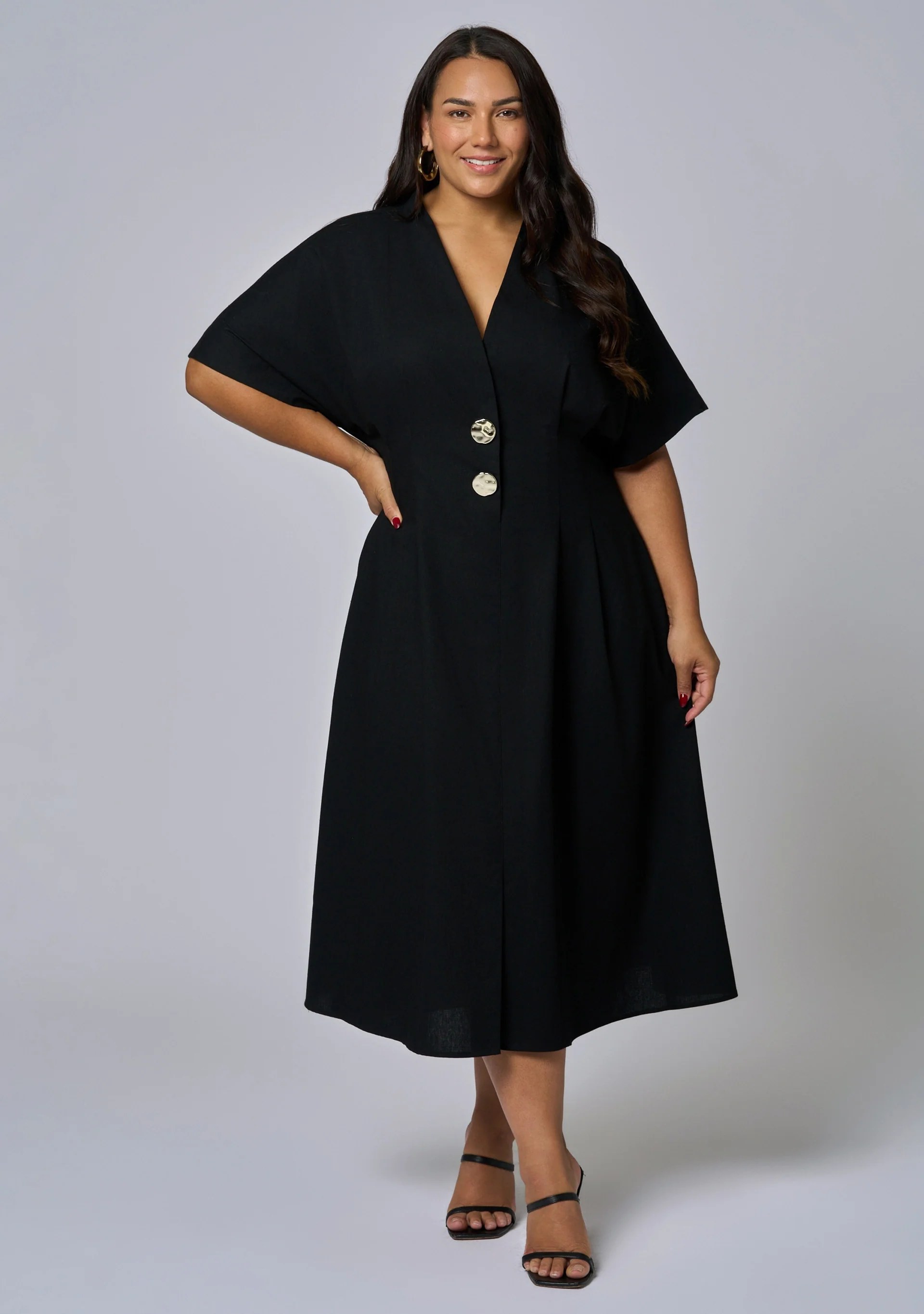 Blair Linen Midi Dress - Image 2