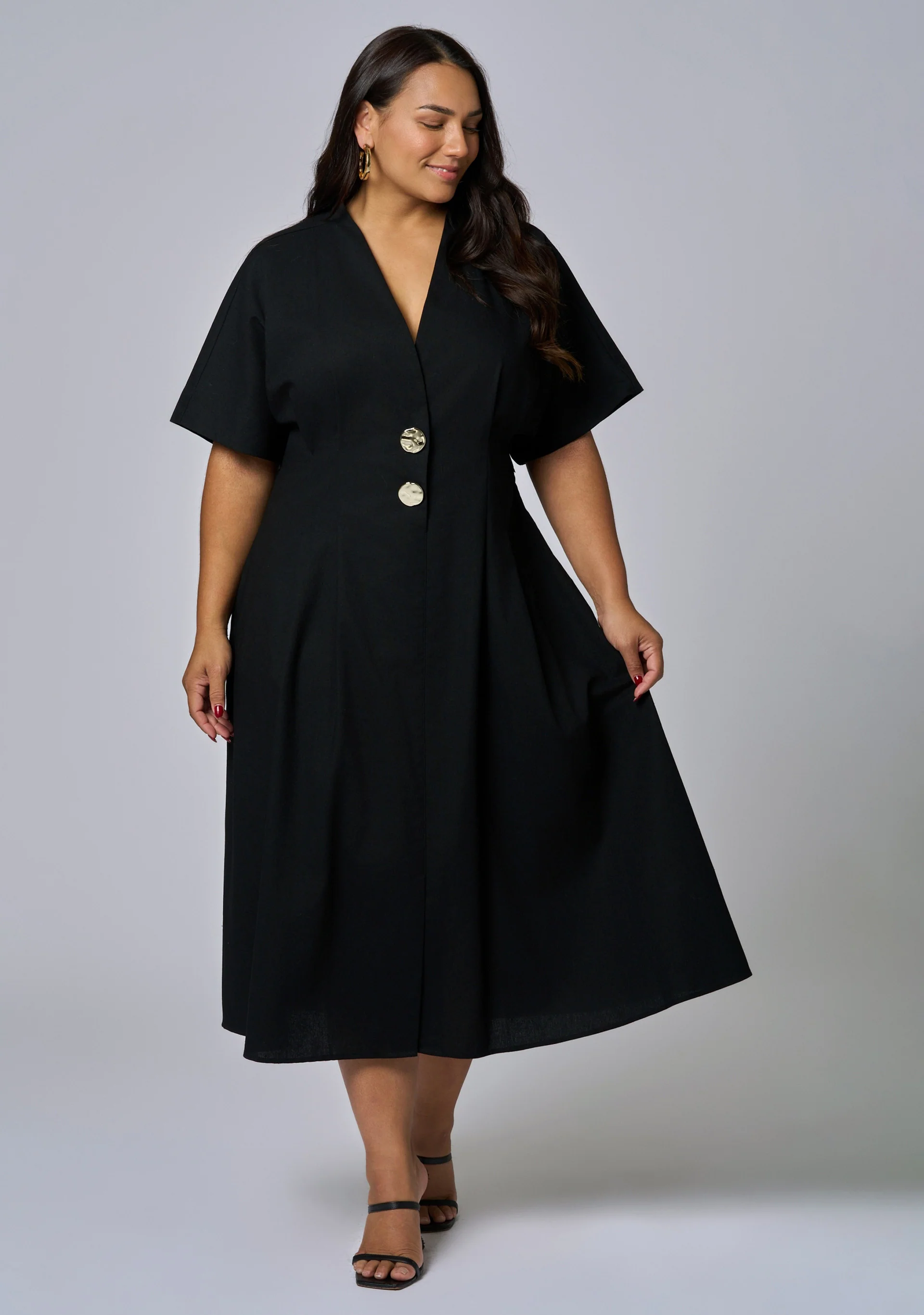 Blair Linen Midi Dress - Image 3