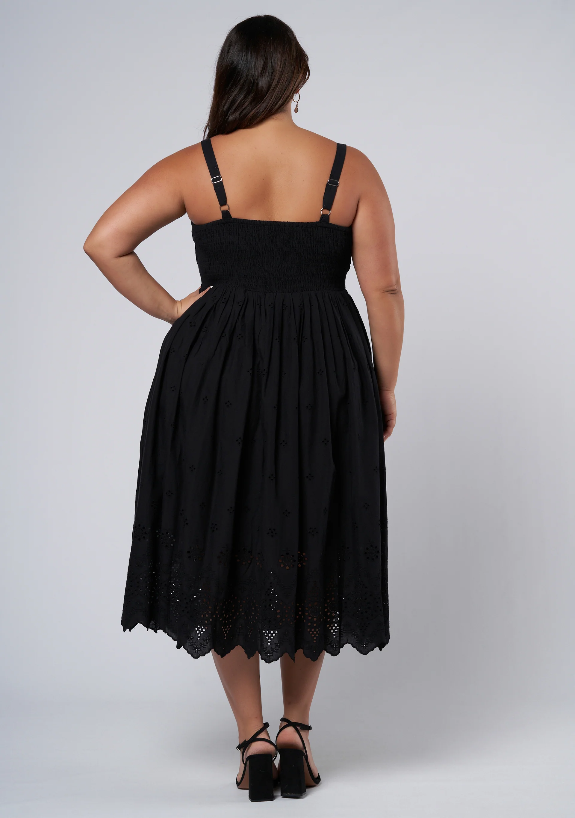 Brenna Broderie Midi Dress - Image 5