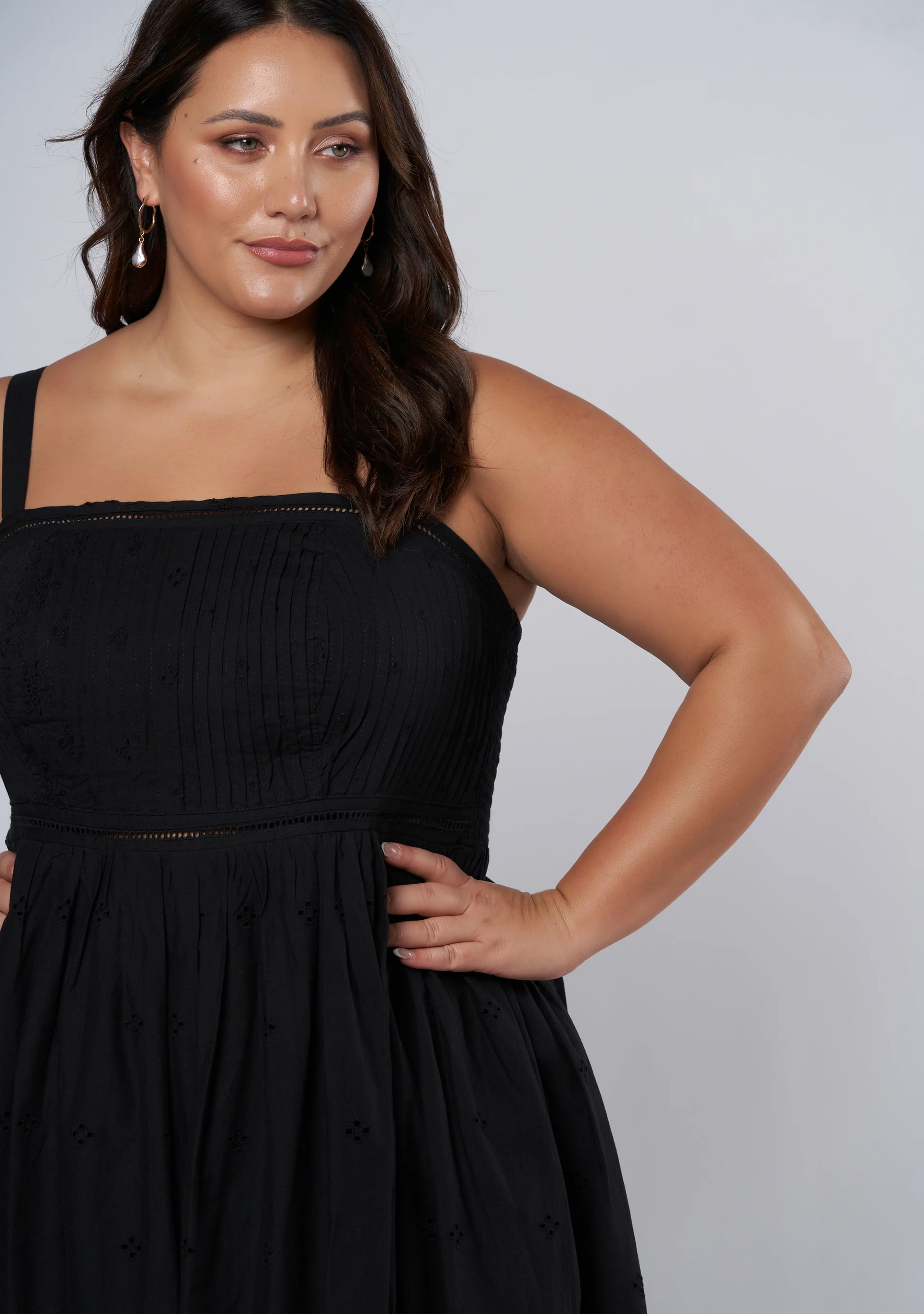 Brenna Broderie Midi Dress - Image 6