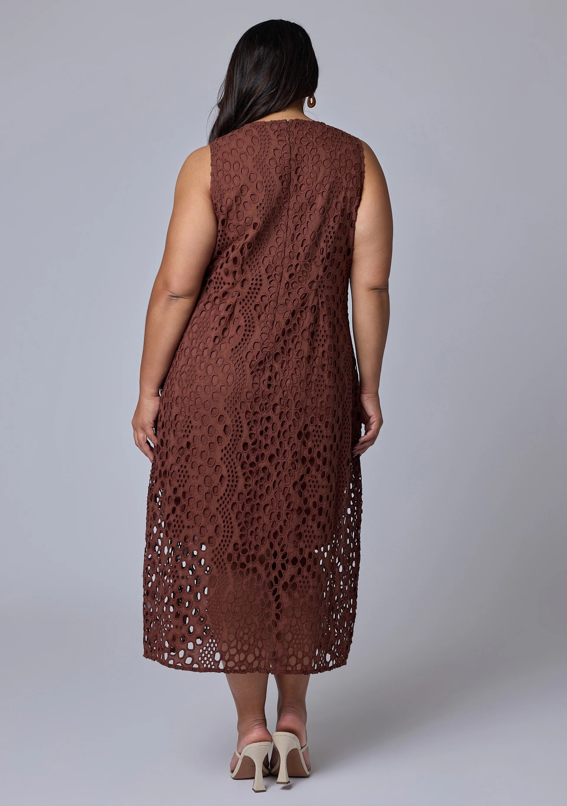 Briony Broderie Midi Dress - Image 5