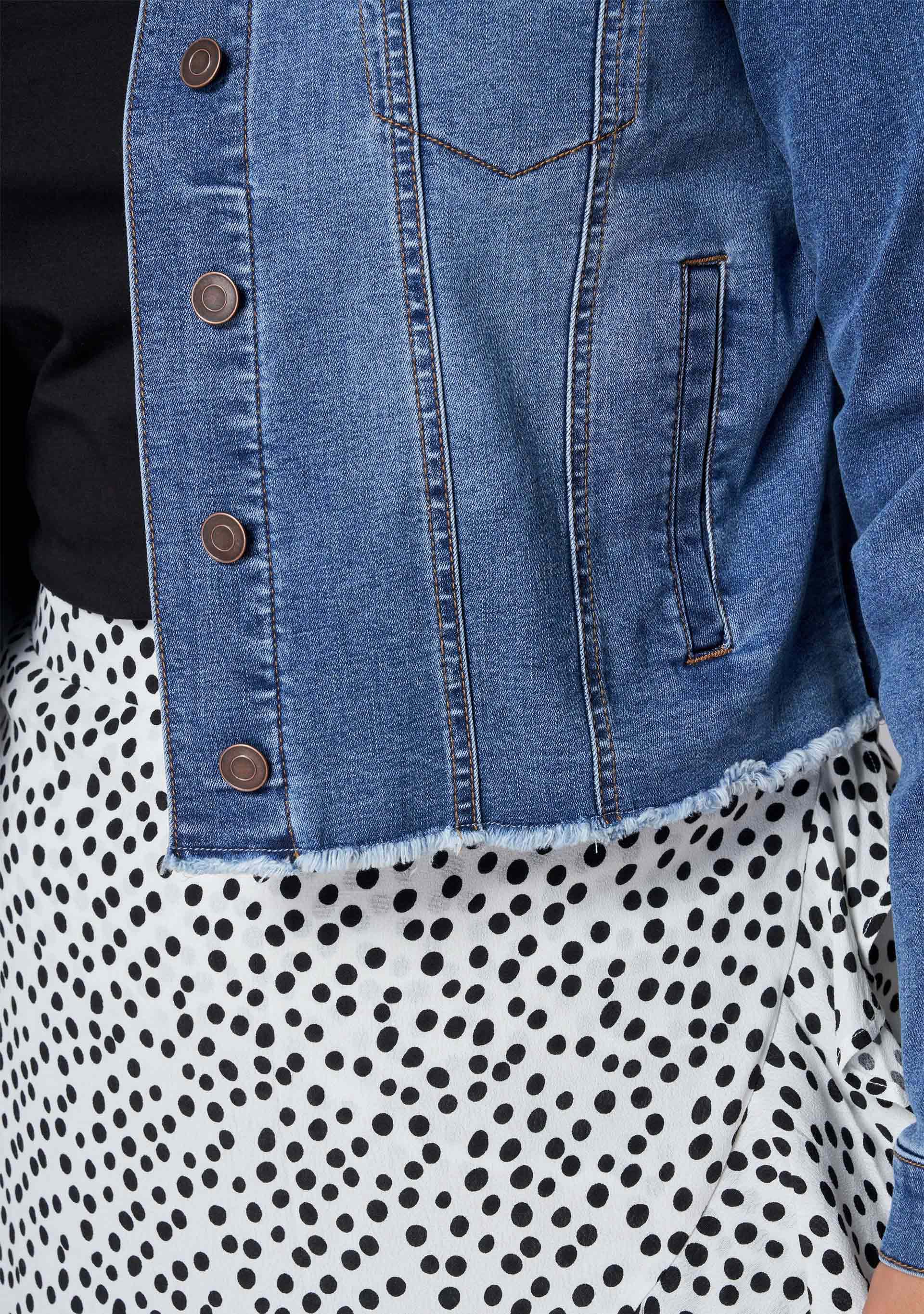 Chatterbox Crop Denim Jacket - Image 6
