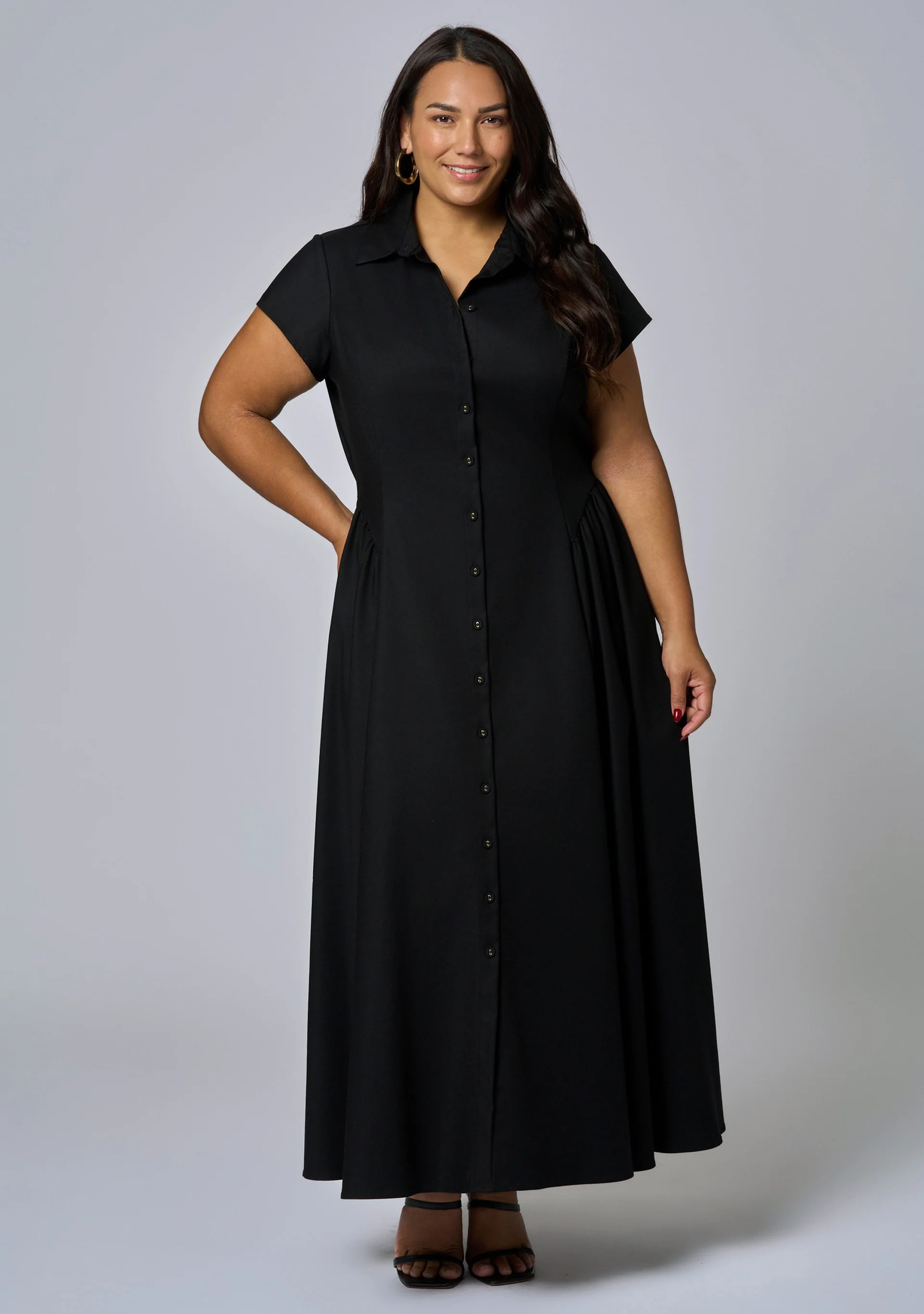 Clara Maxi Shirt Dress - Image 2
