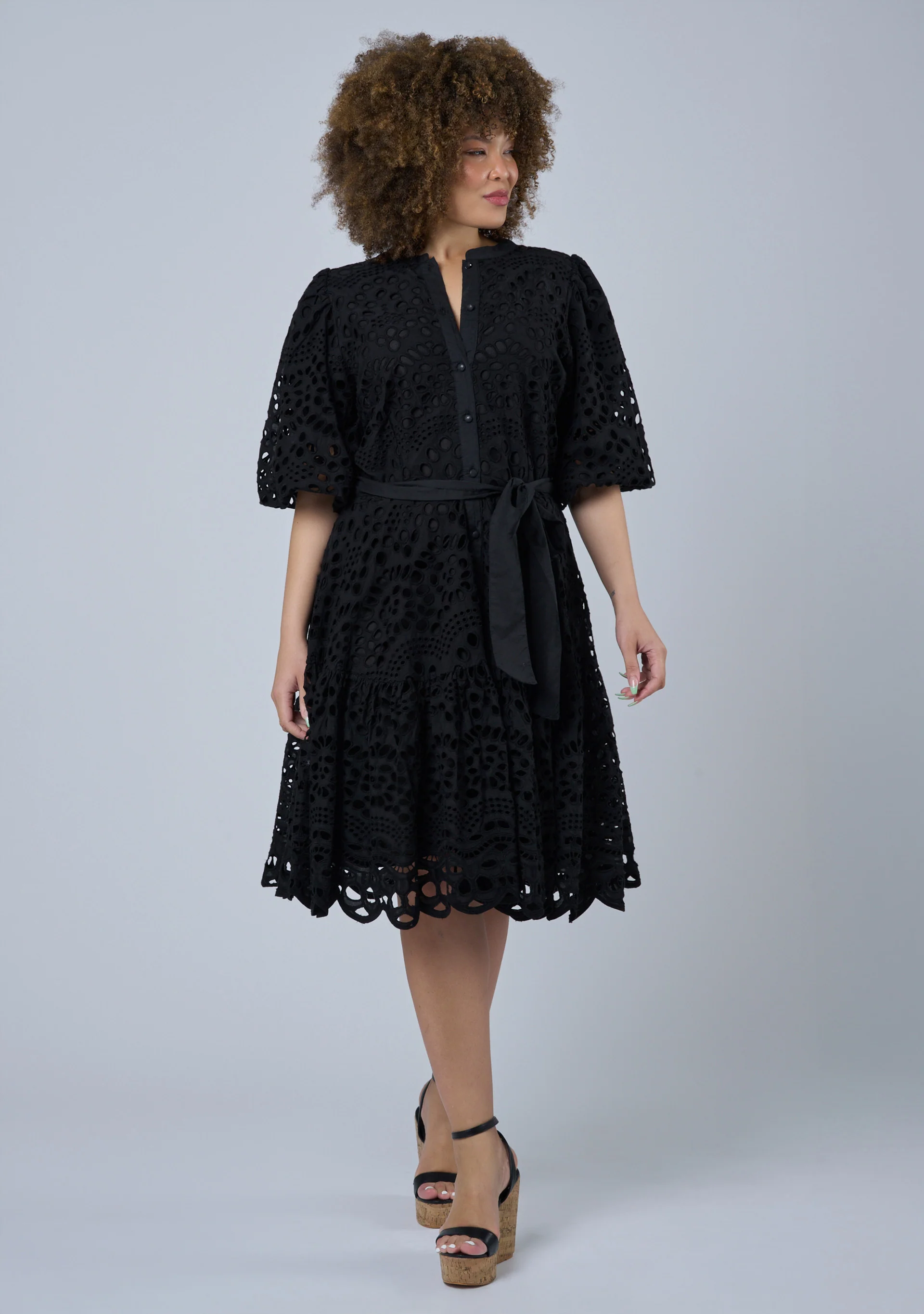 Claudia Broderie Dress - Image 2