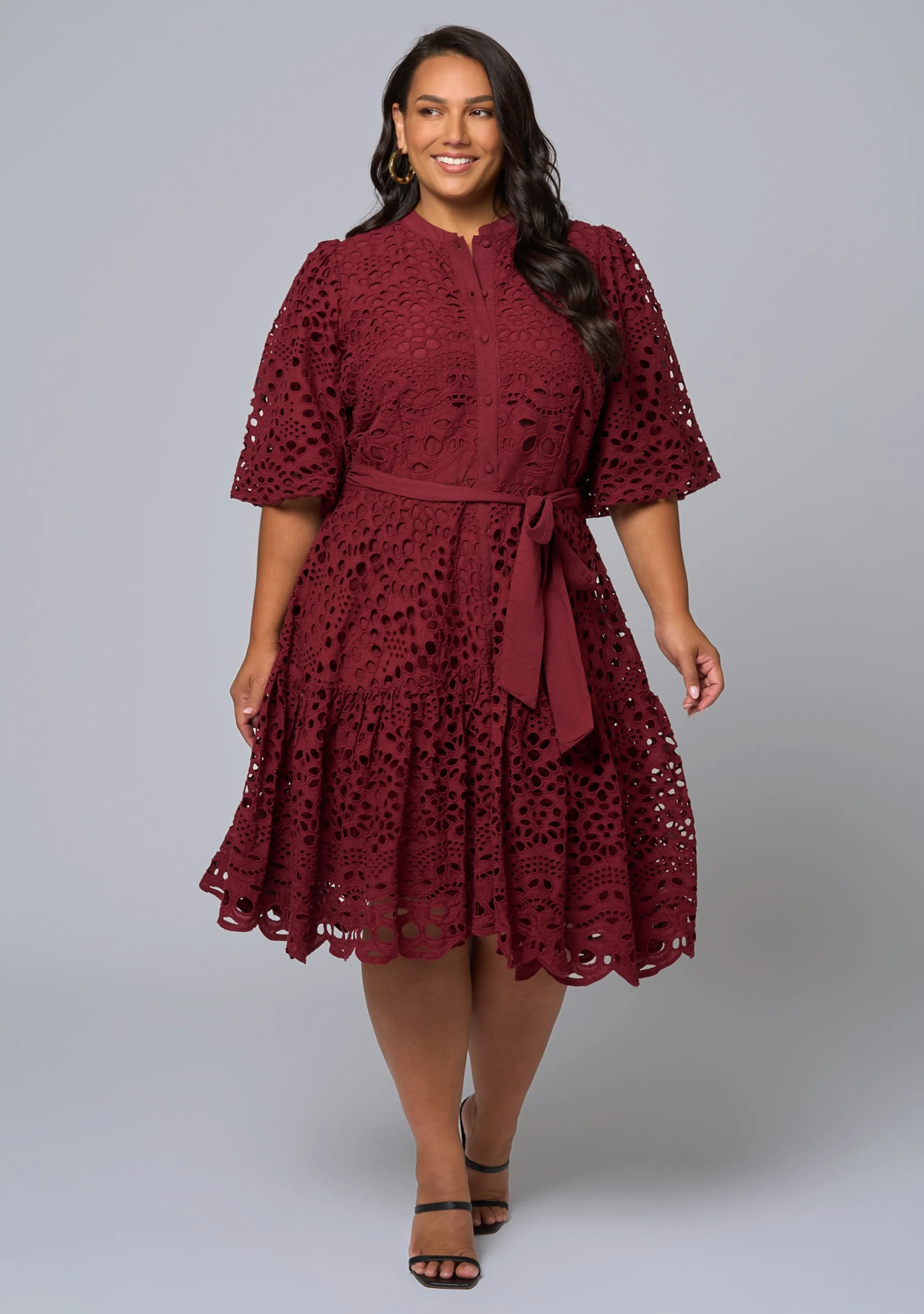 Claudia Broderie Dress