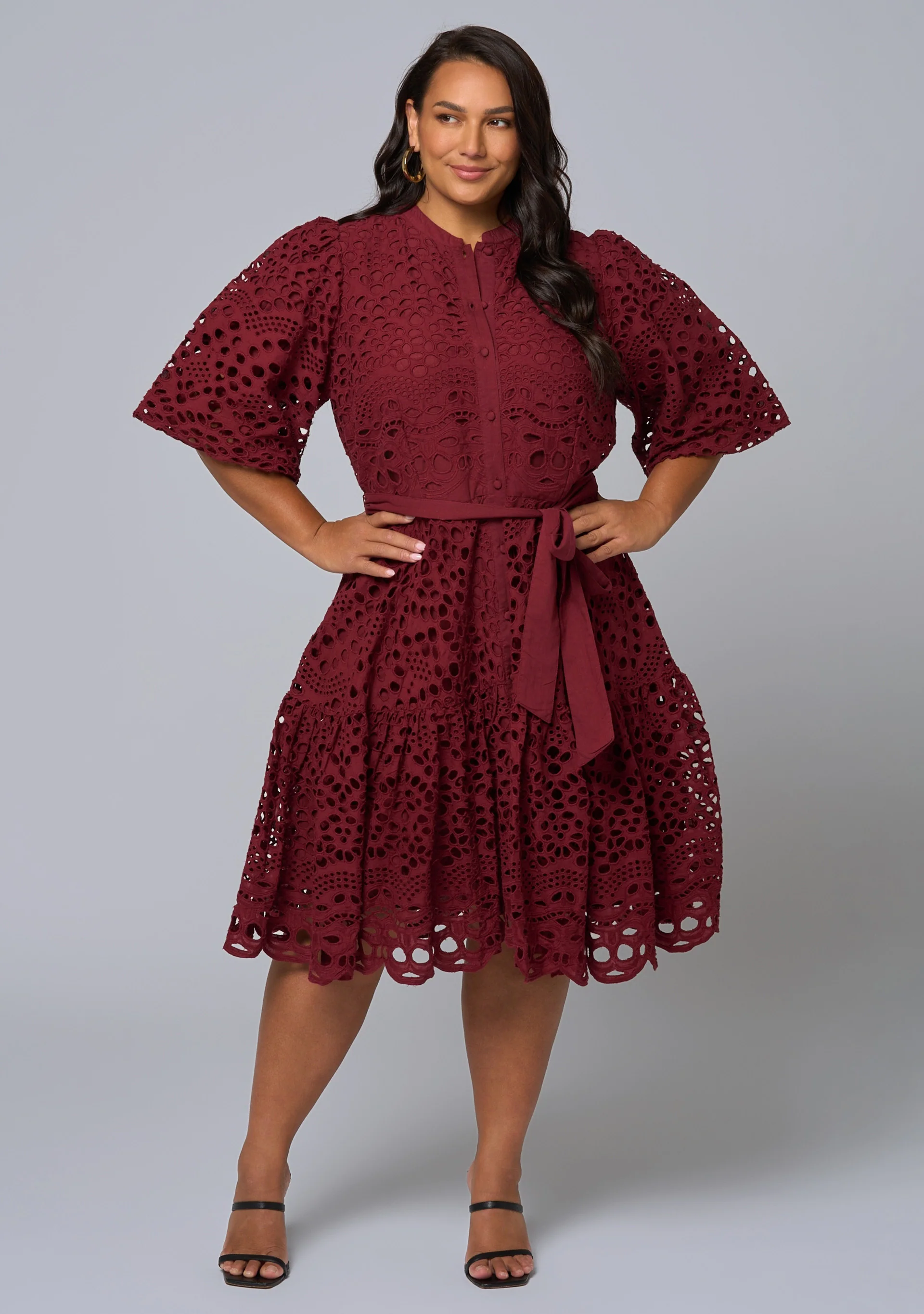 Claudia Broderie Dress - Image 3