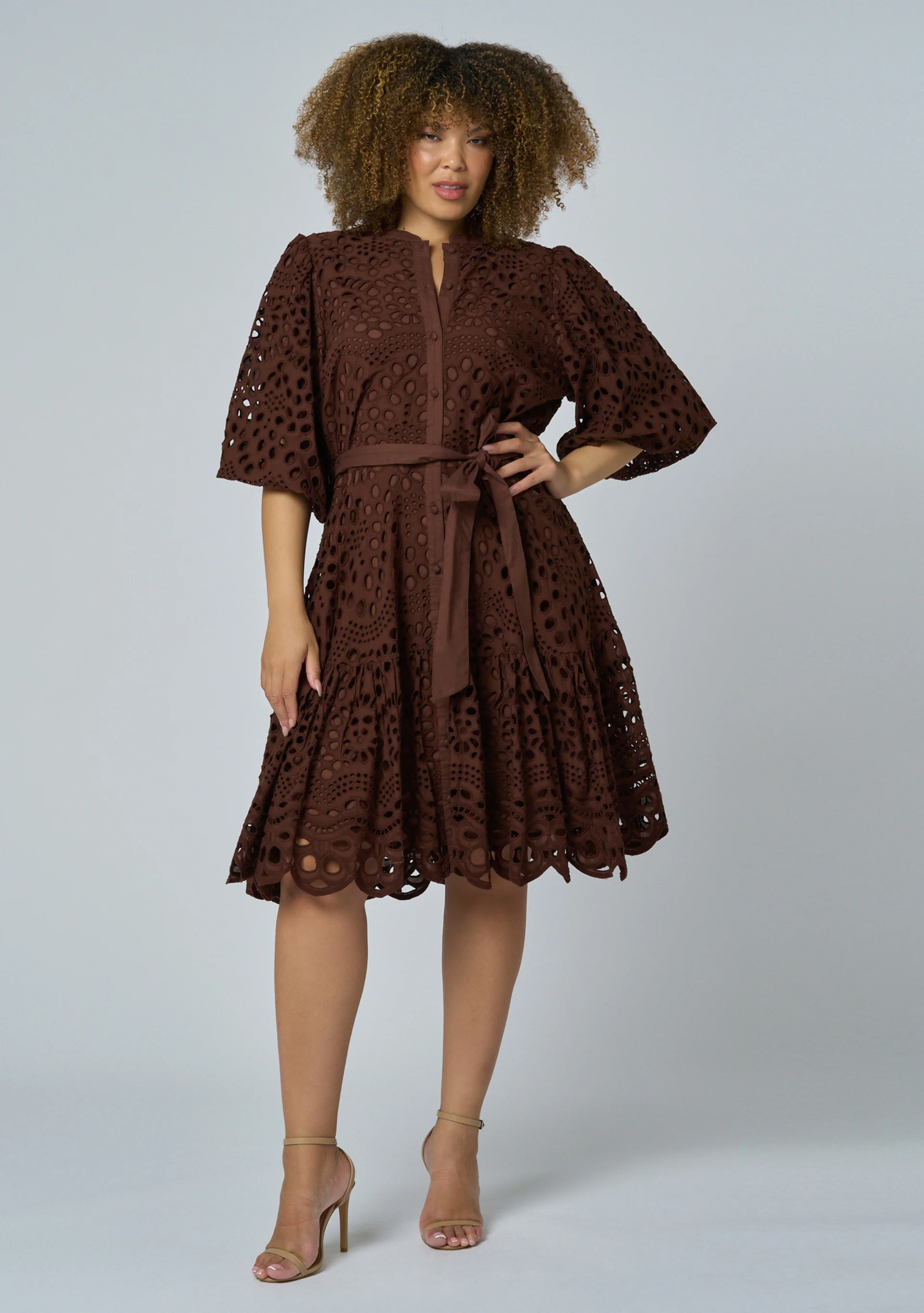 Claudia Broderie Dress - Image 2