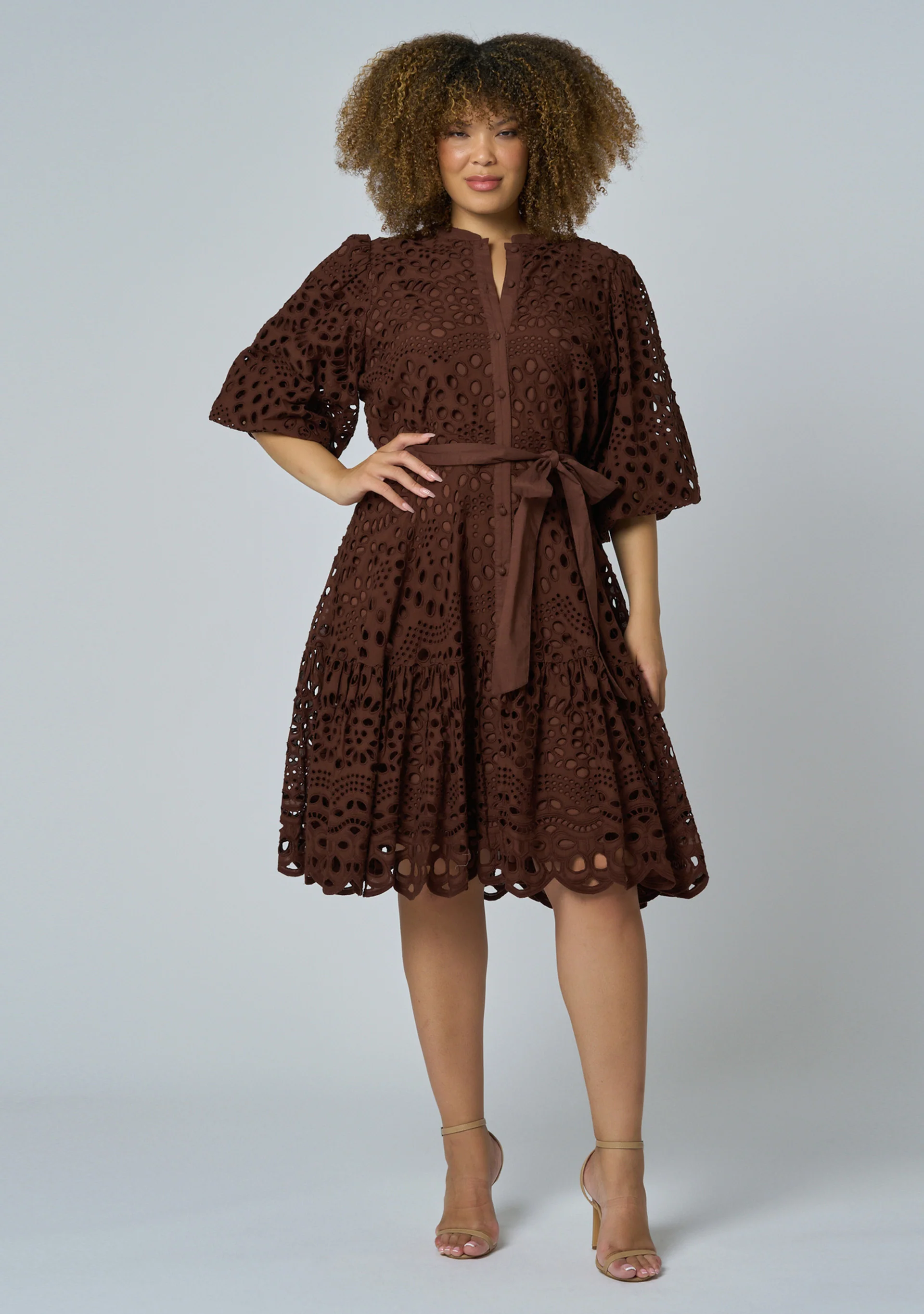 Claudia Broderie Dress - Image 3