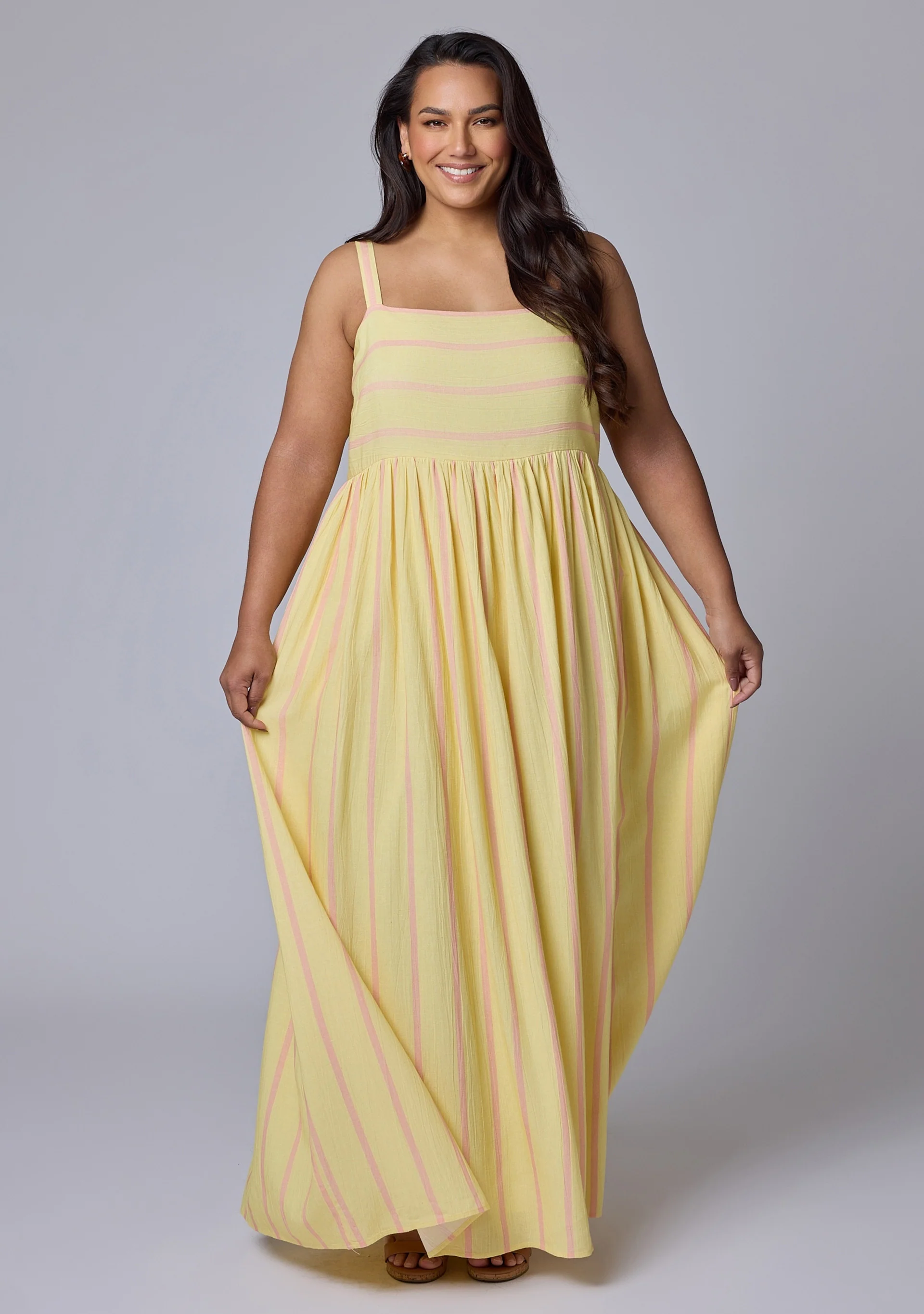 Daisy Stripe Maxi Dress - Image 3