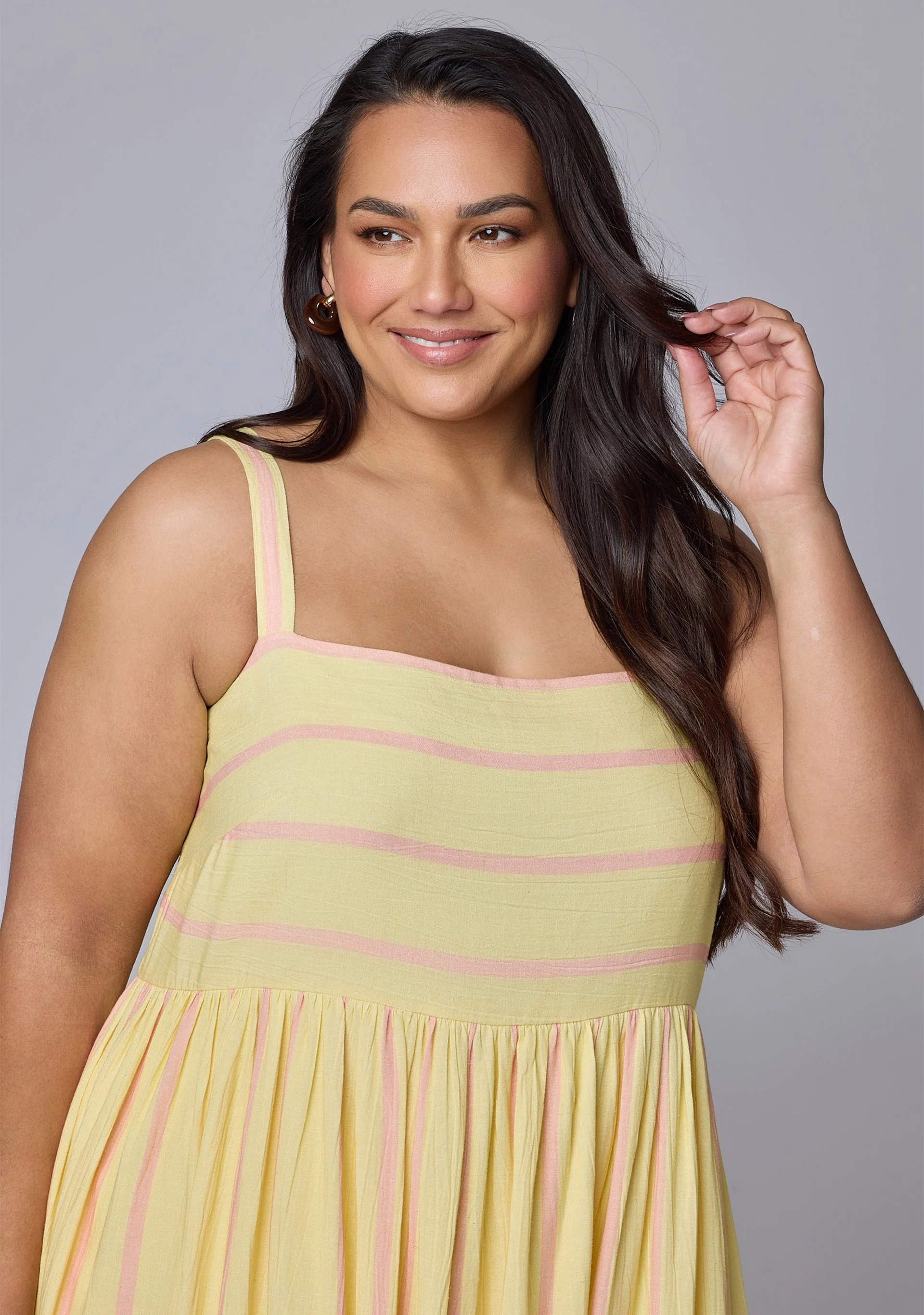 Daisy Stripe Maxi Dress - Image 6