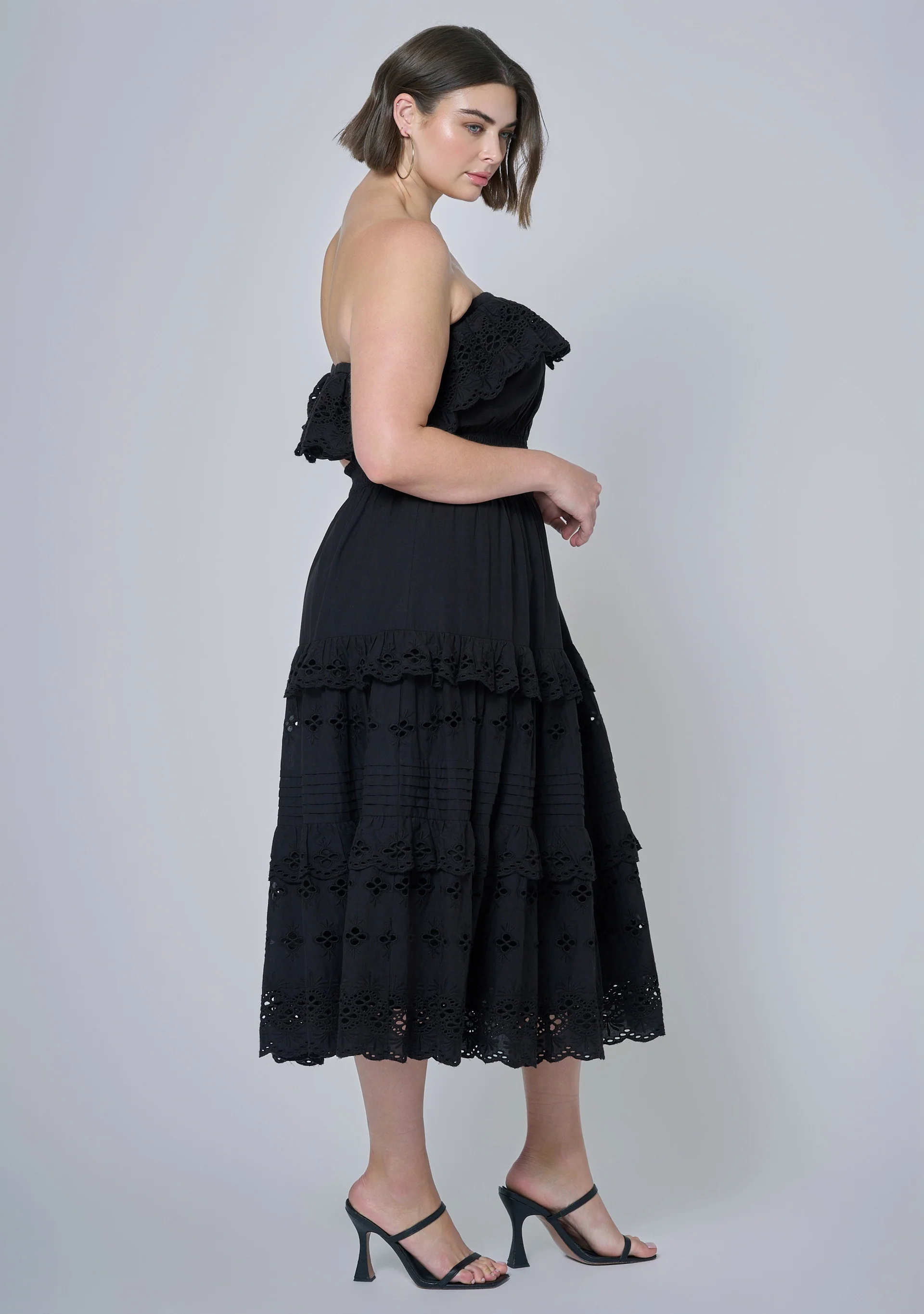 Defy Broderie Midi Dress - Image 4