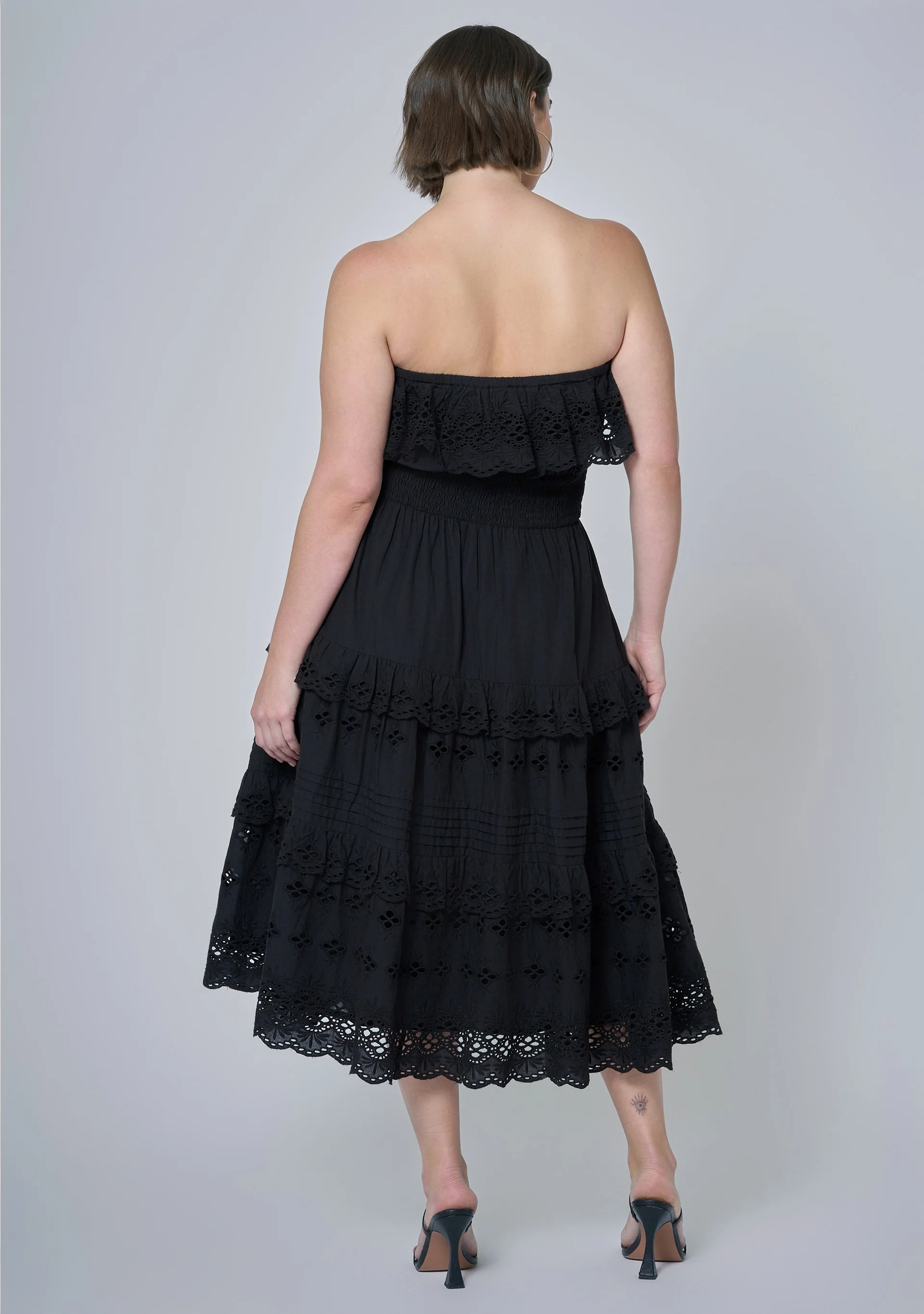 Defy Broderie Midi Dress - Image 5