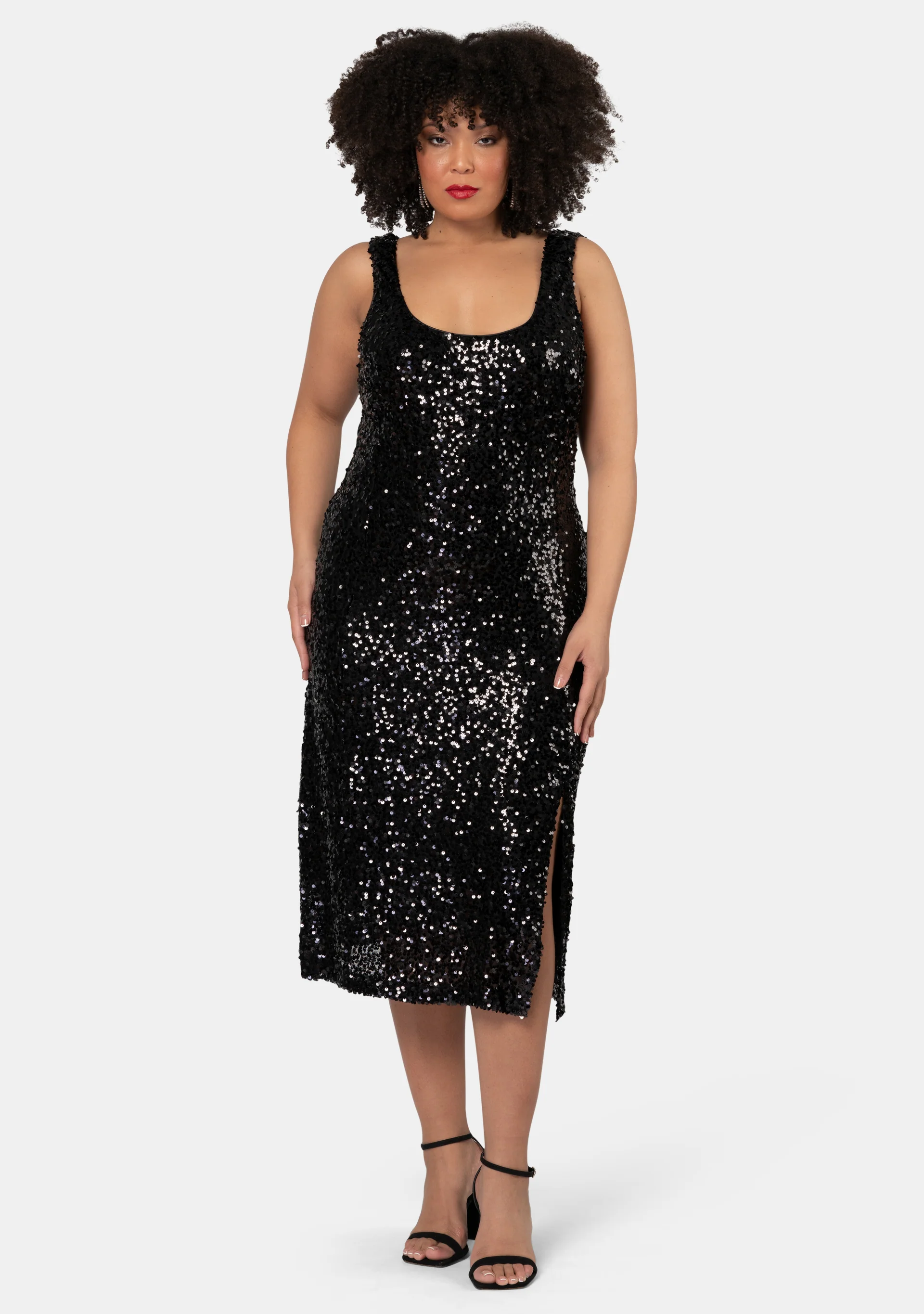 Desired Midi Sequin Dress - Image 3