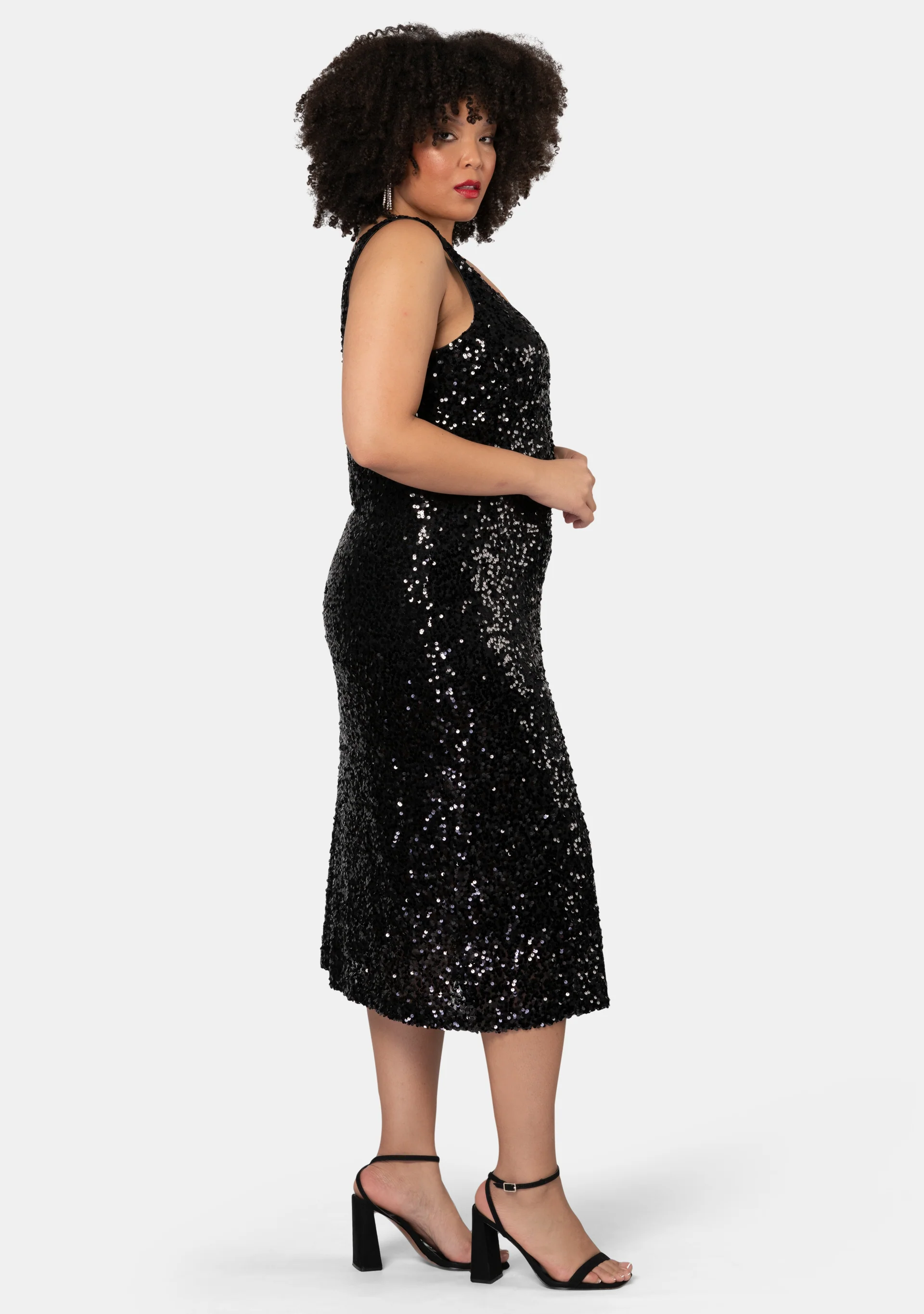 Desired Midi Sequin Dress - Image 4