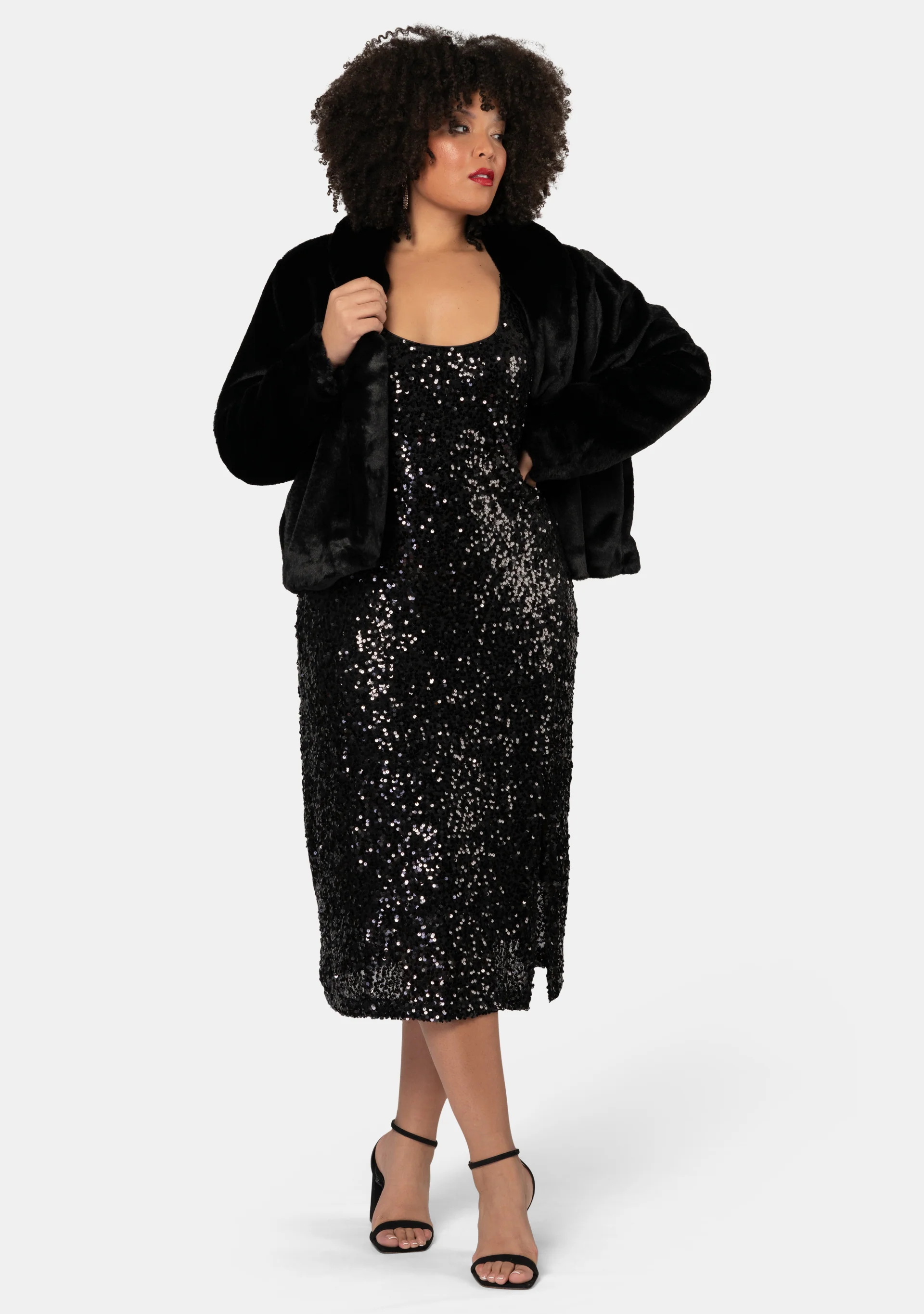 Desired Midi Sequin Dress - Image 7