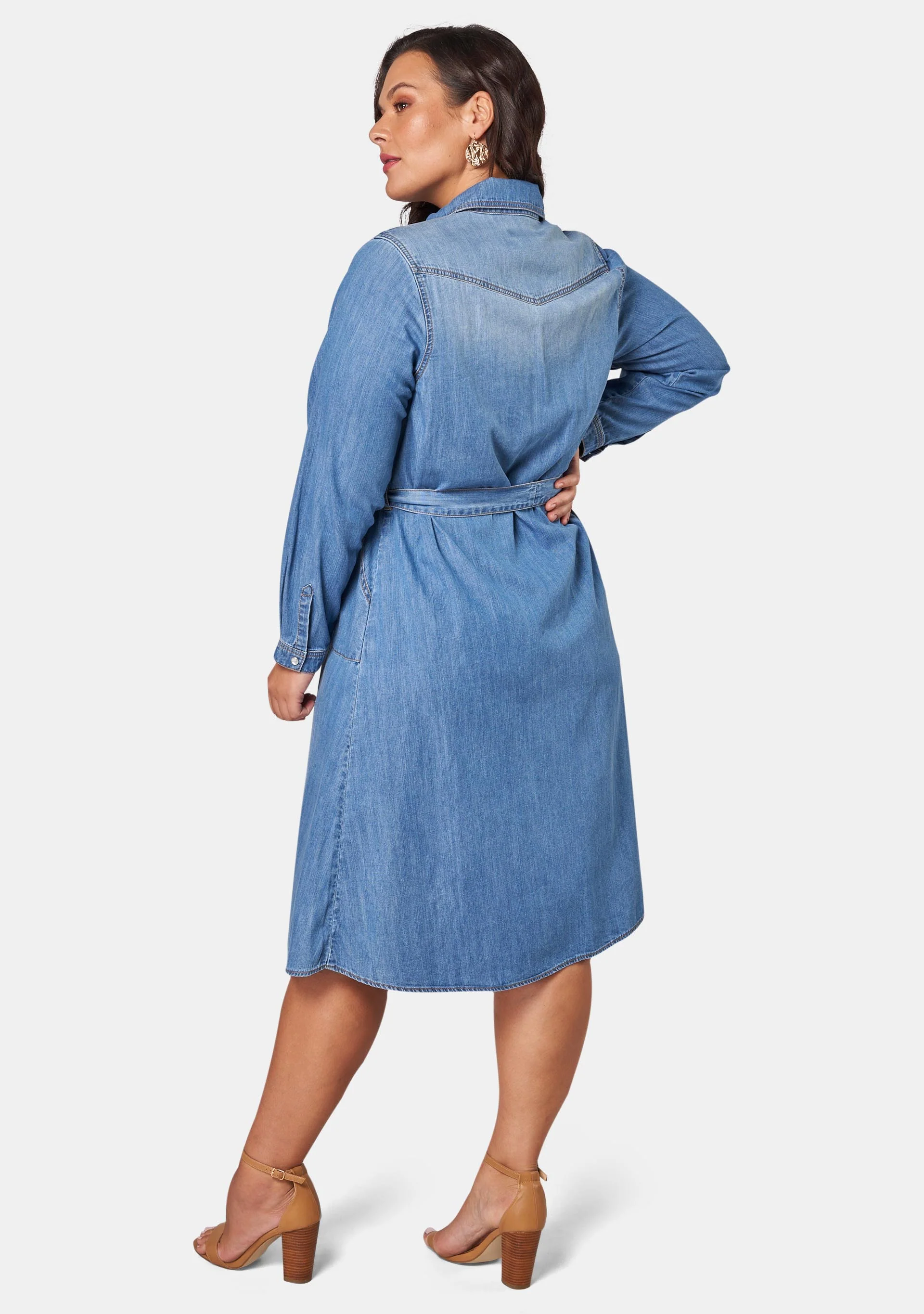 Dolly Denim Shirt Dress - Image 5