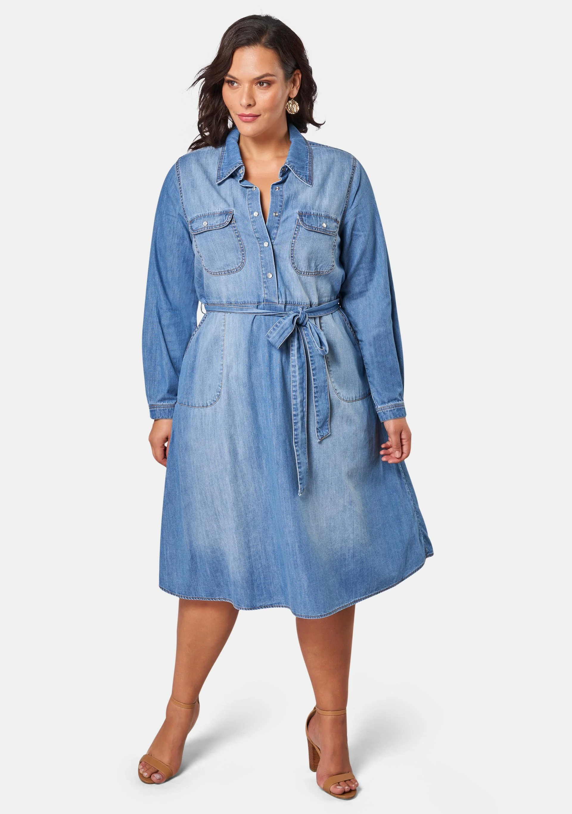 Dolly Denim Shirt Dress - Image 6