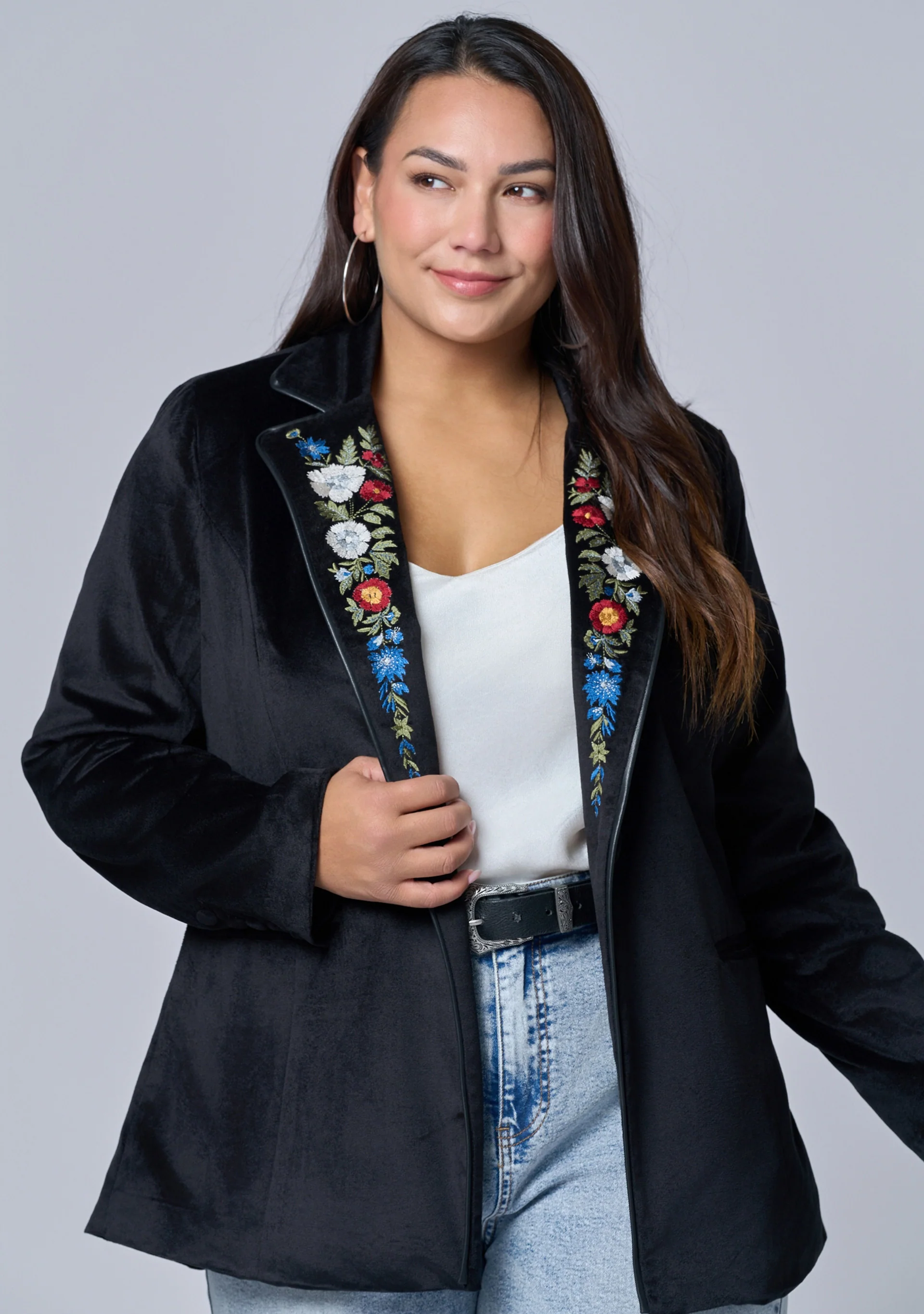 Dreamscape Velvet Blazer