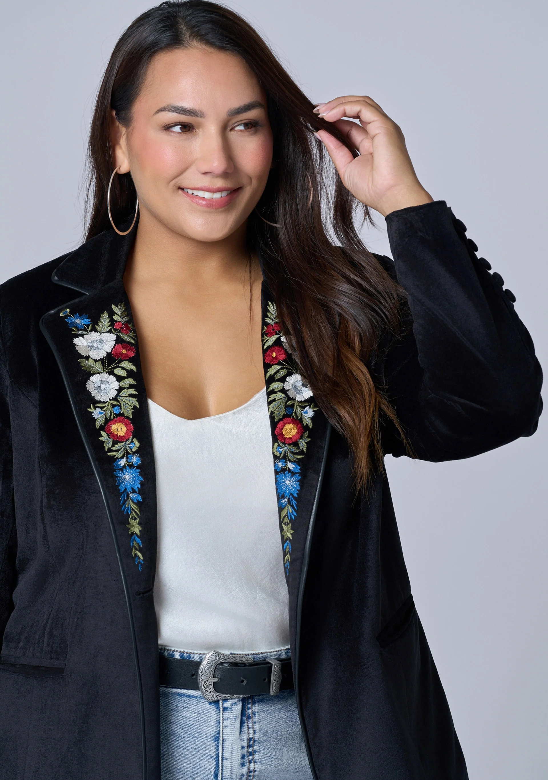 Dreamscape Velvet Blazer - Image 4