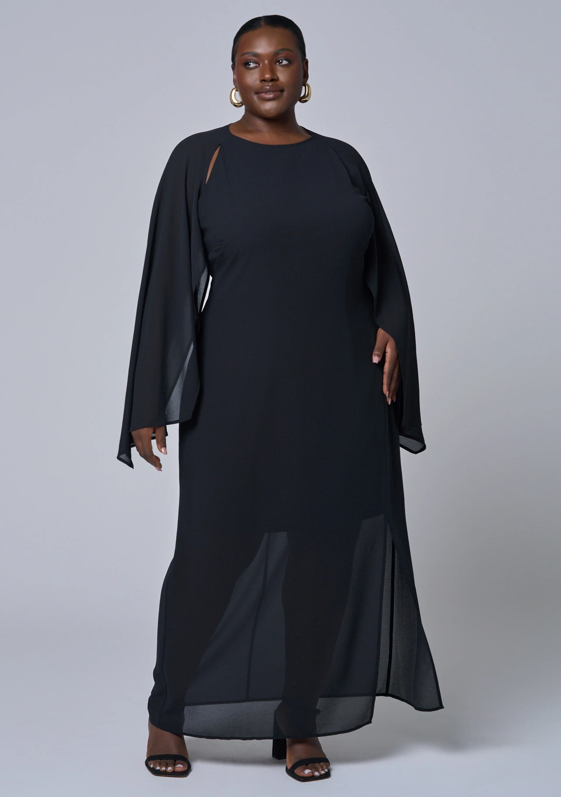 Eclipse Cape Maxi Dress