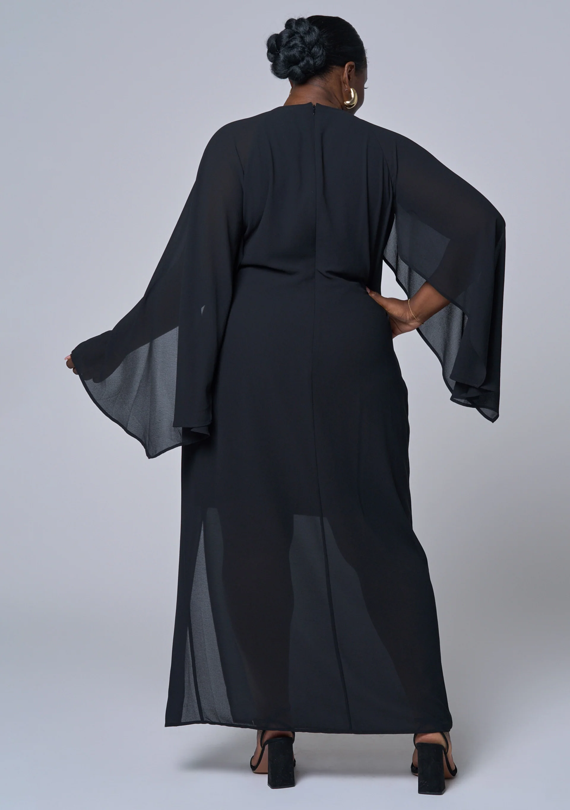 Eclipse Cape Maxi Dress - Image 2