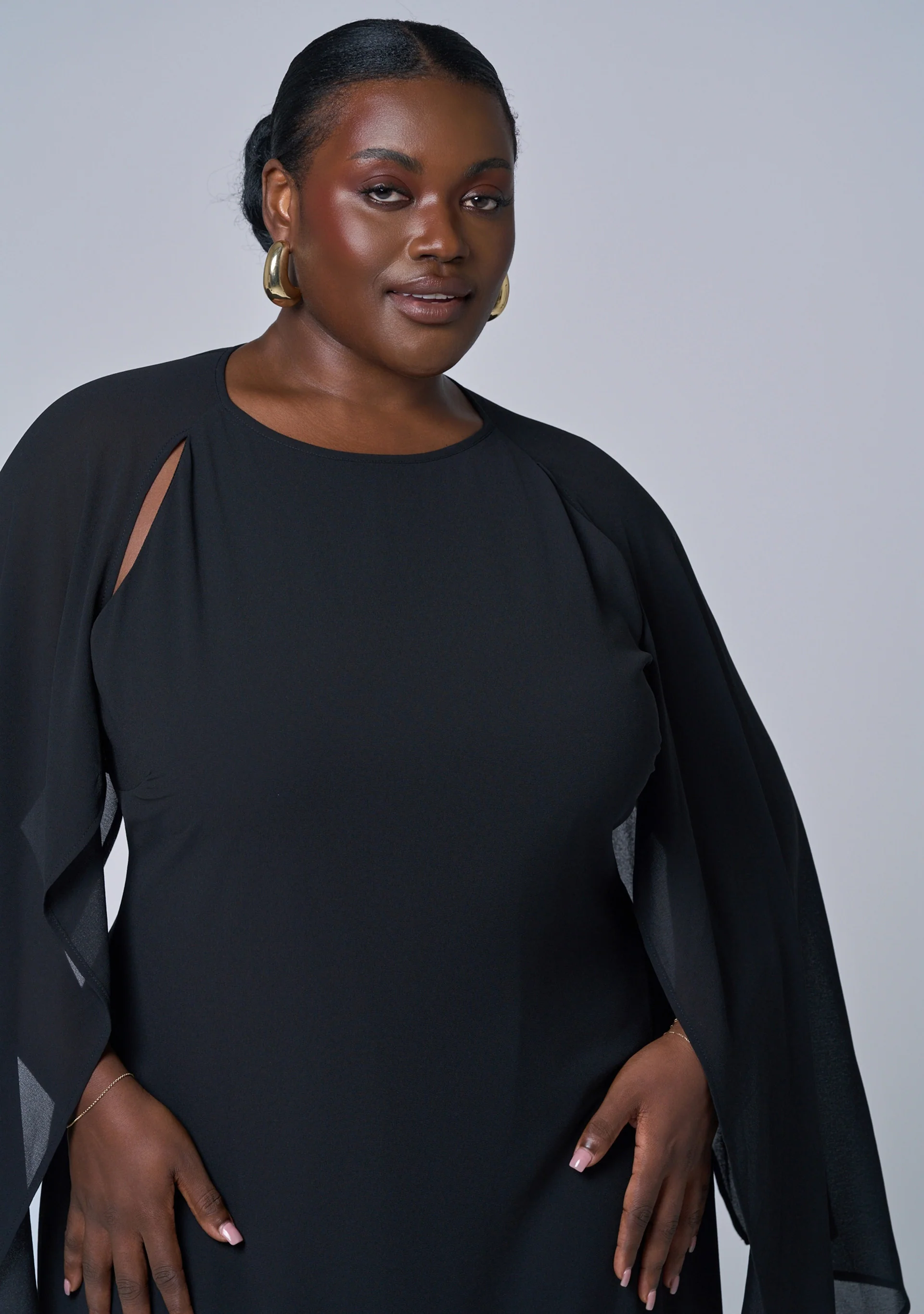Eclipse Cape Maxi Dress - Image 6