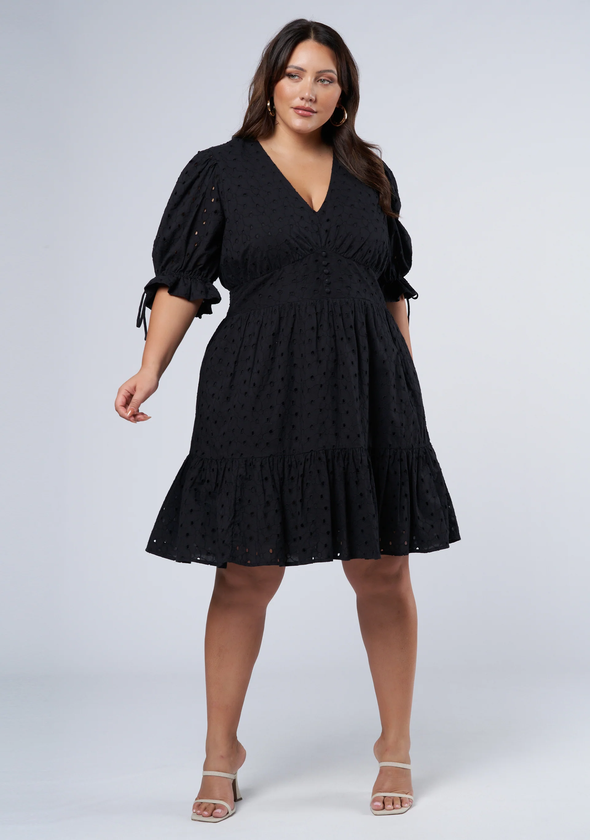 Eiffel Broderie Mini Dress - Image 2