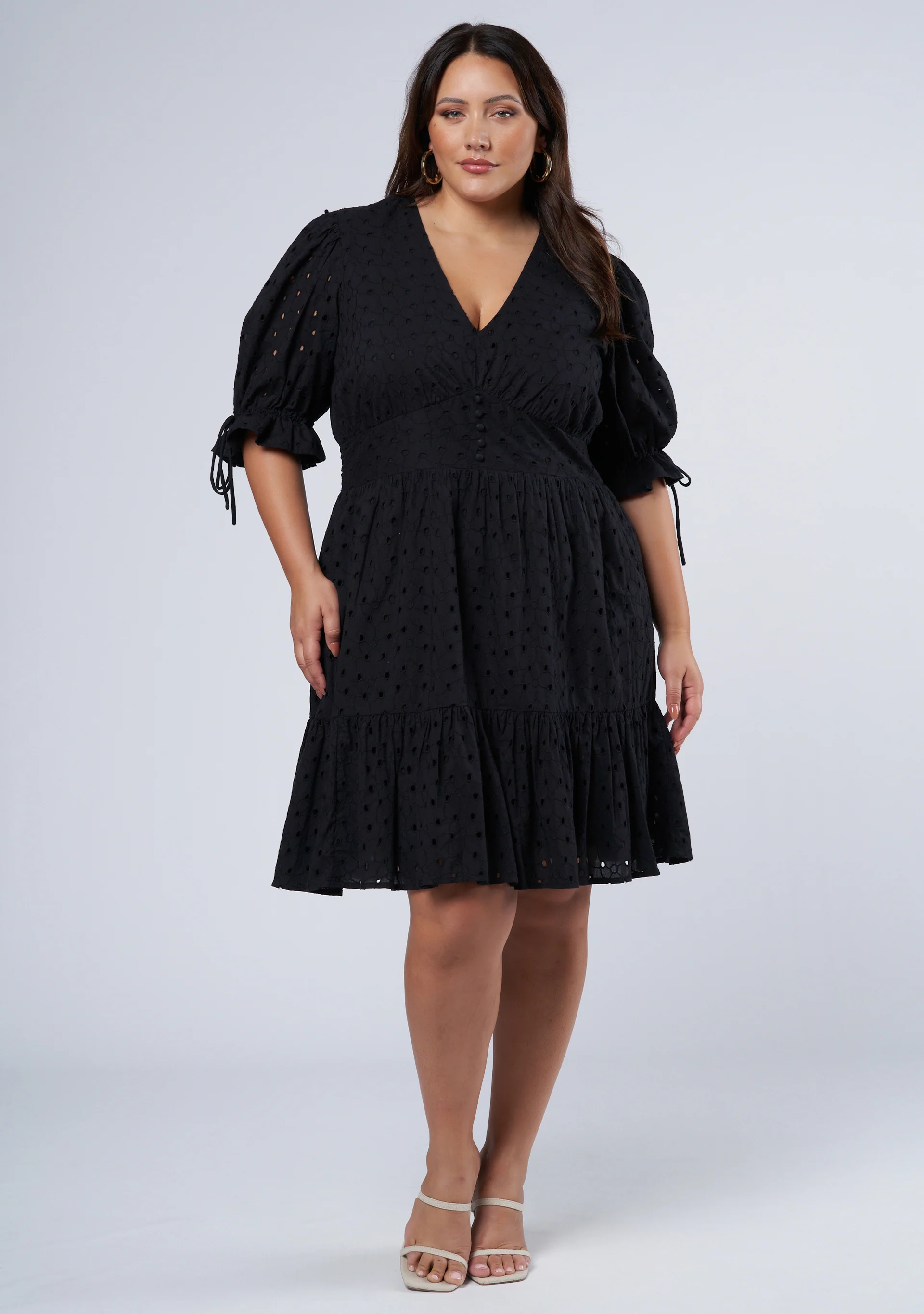Eiffel Broderie Mini Dress - Image 3