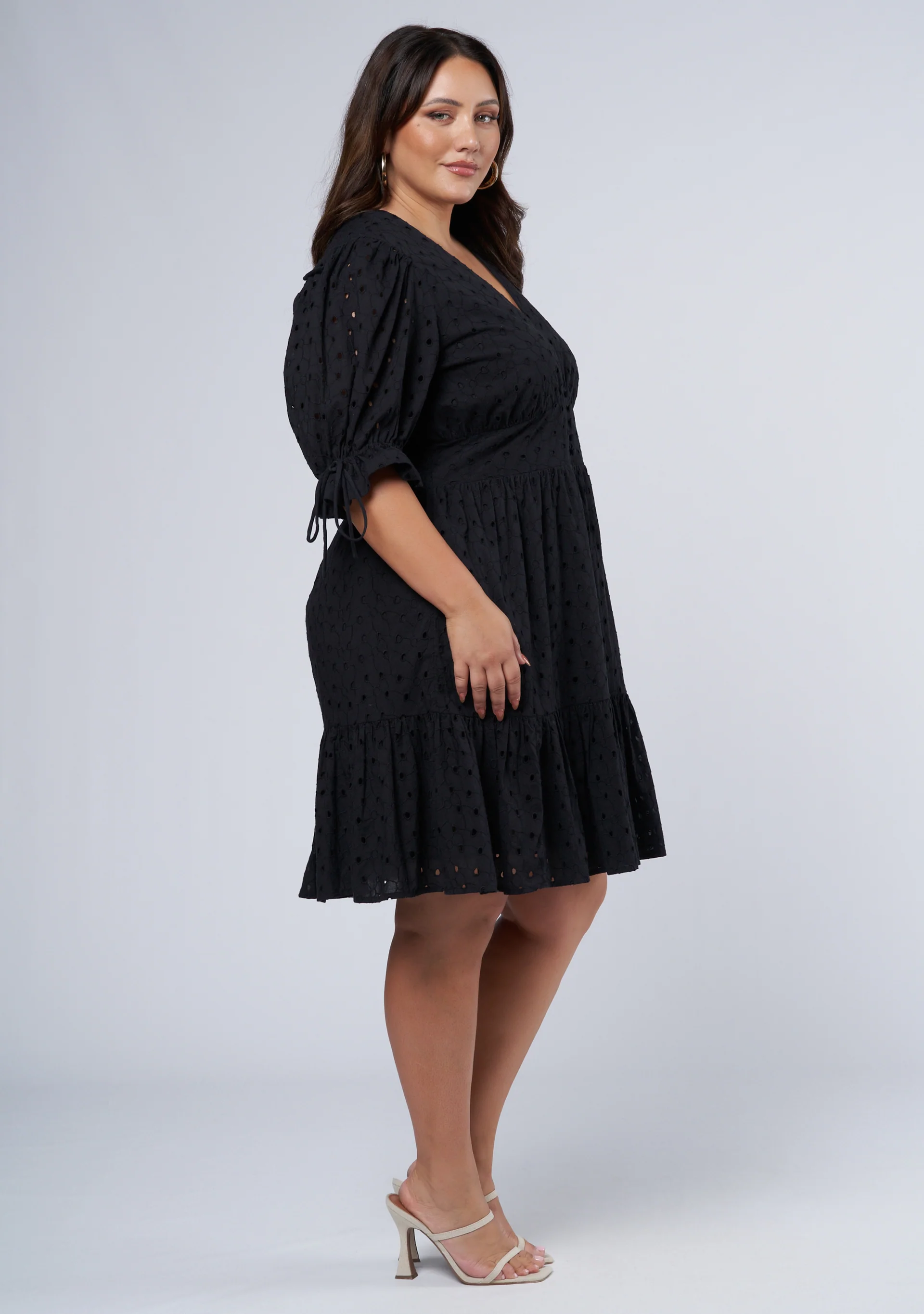 Eiffel Broderie Mini Dress - Image 4