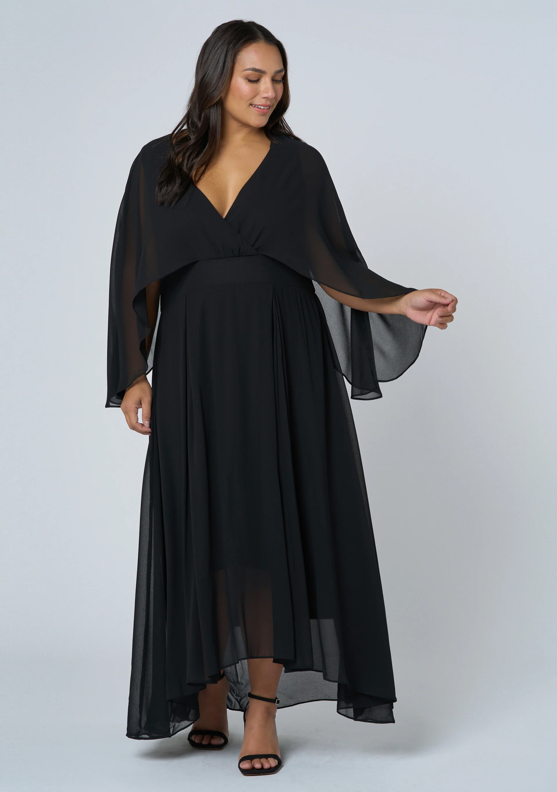 Electric Chemistry Cape Maxi Dress - Image 2